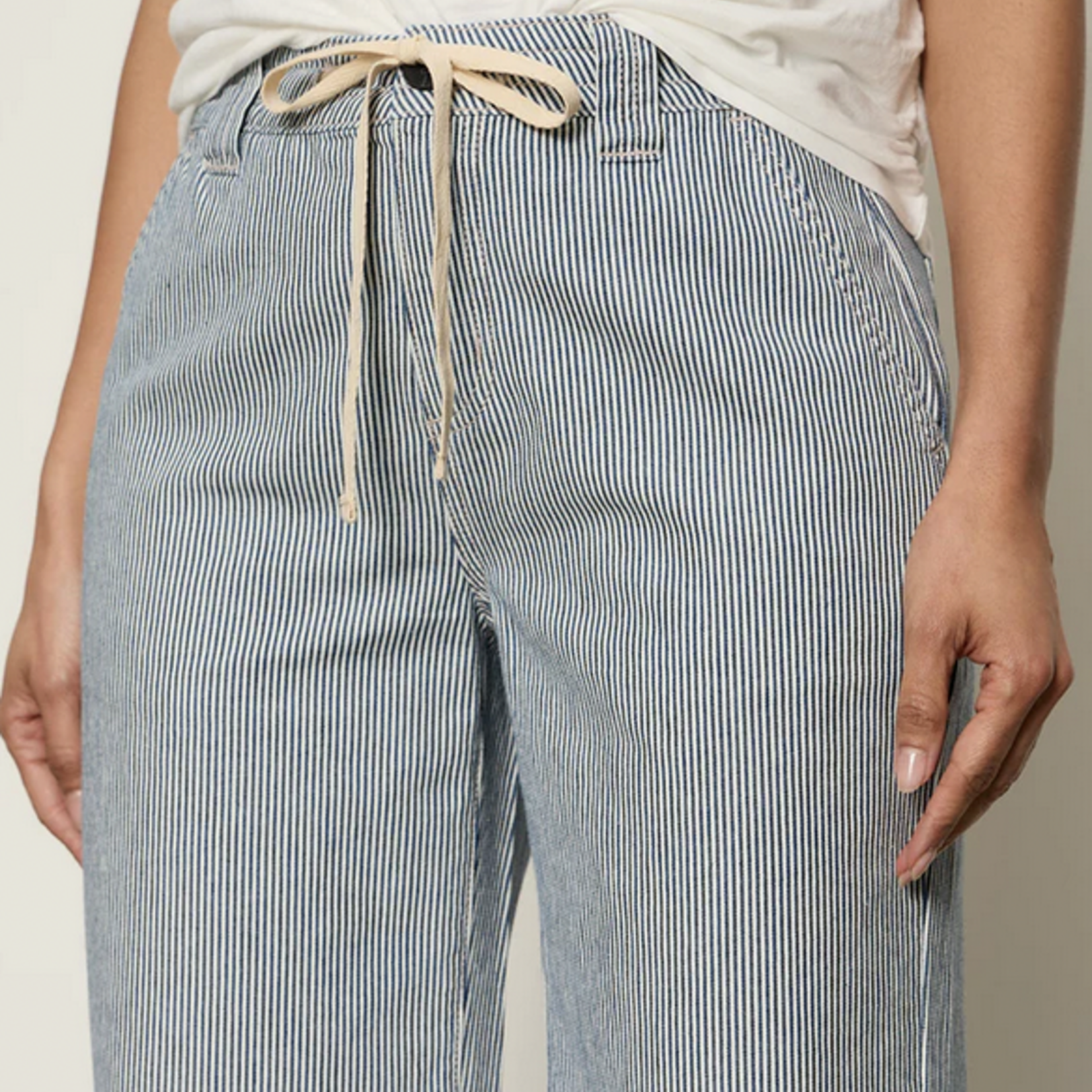 SANCTUARY SANCTUARY LILY STRIPE CROPPED PANT