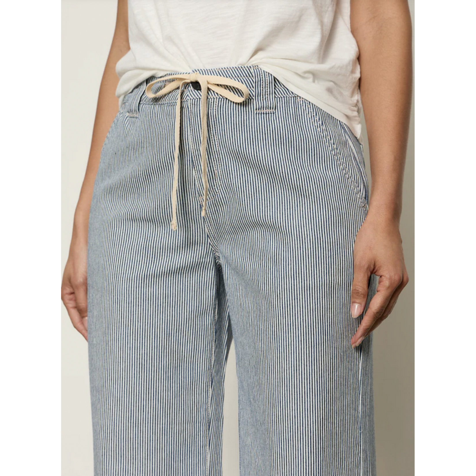 SANCTUARY SANCTUARY LILY STRIPE CROPPED PANT