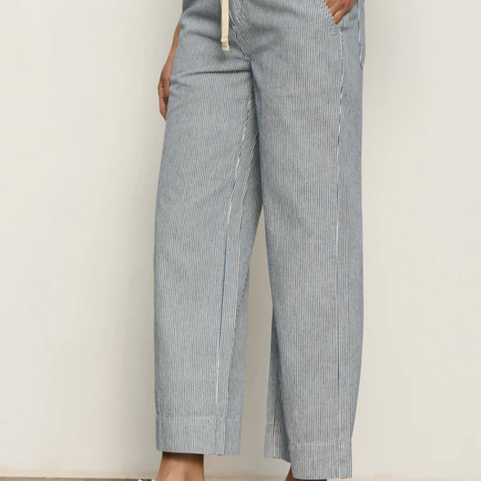 SANCTUARY SANCTUARY LILY STRIPE CROPPED PANT
