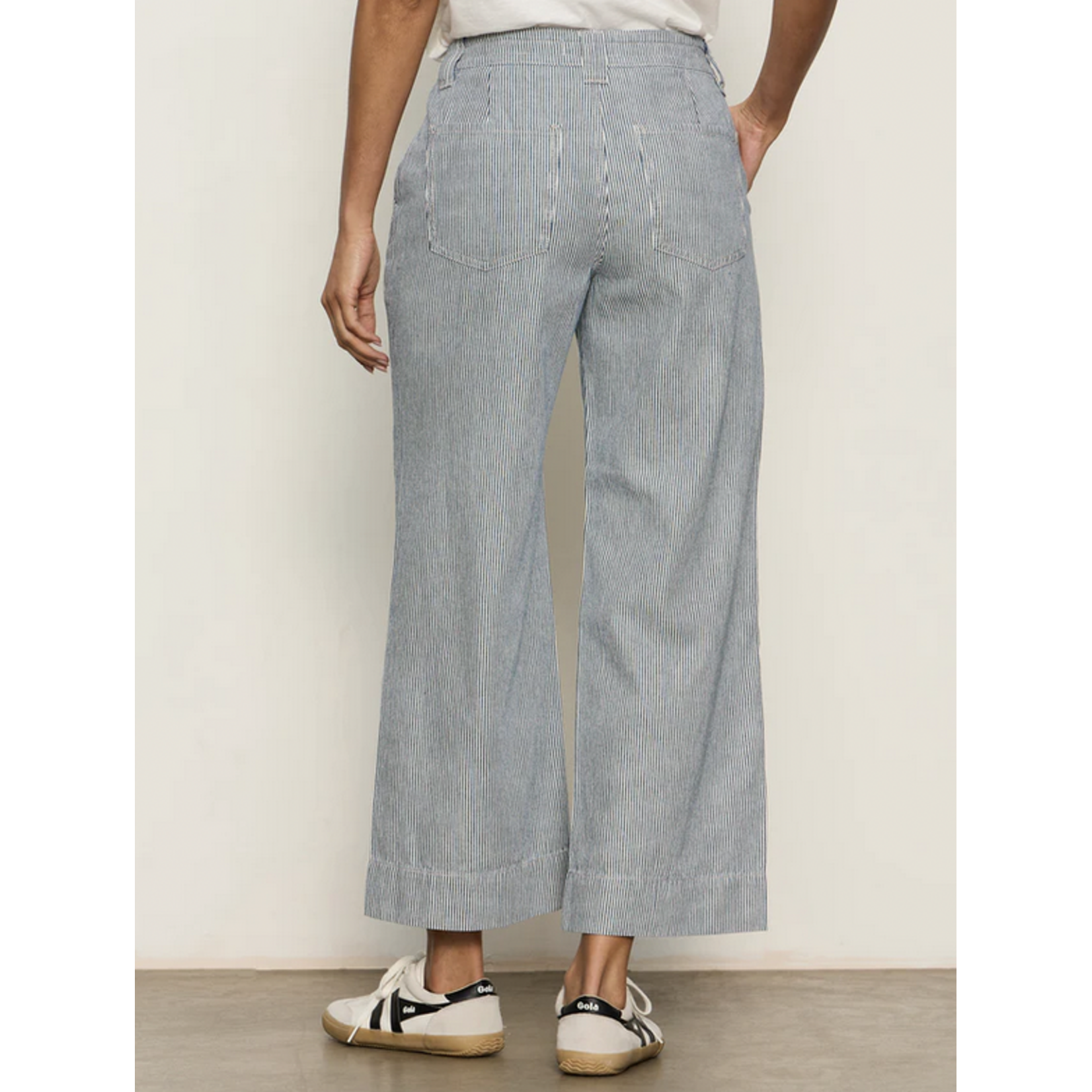 SANCTUARY SANCTUARY LILY STRIPE CROPPED PANT