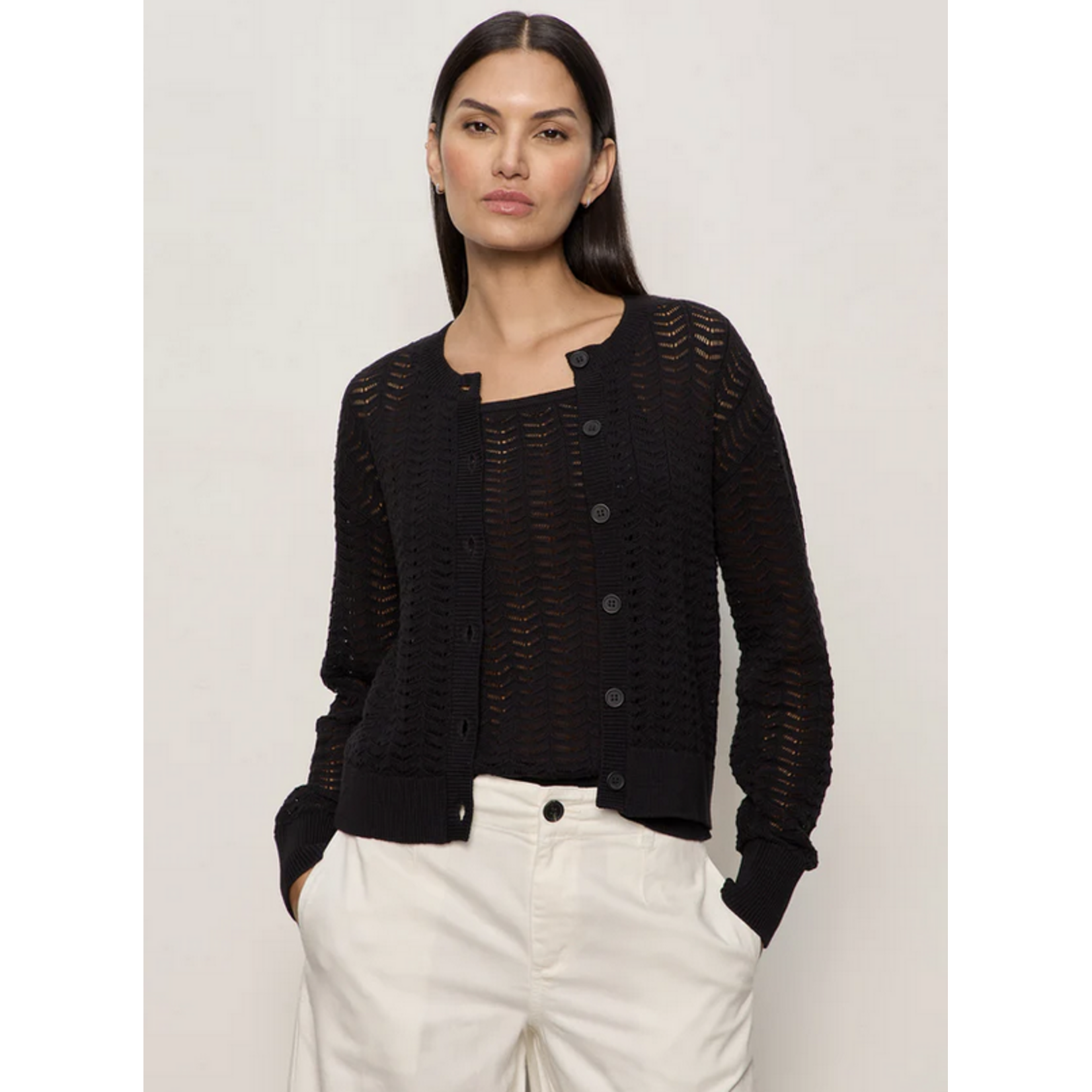 SANCTUARY SANCTUARY FOR KEEPS POINTELLE CARDIGAN