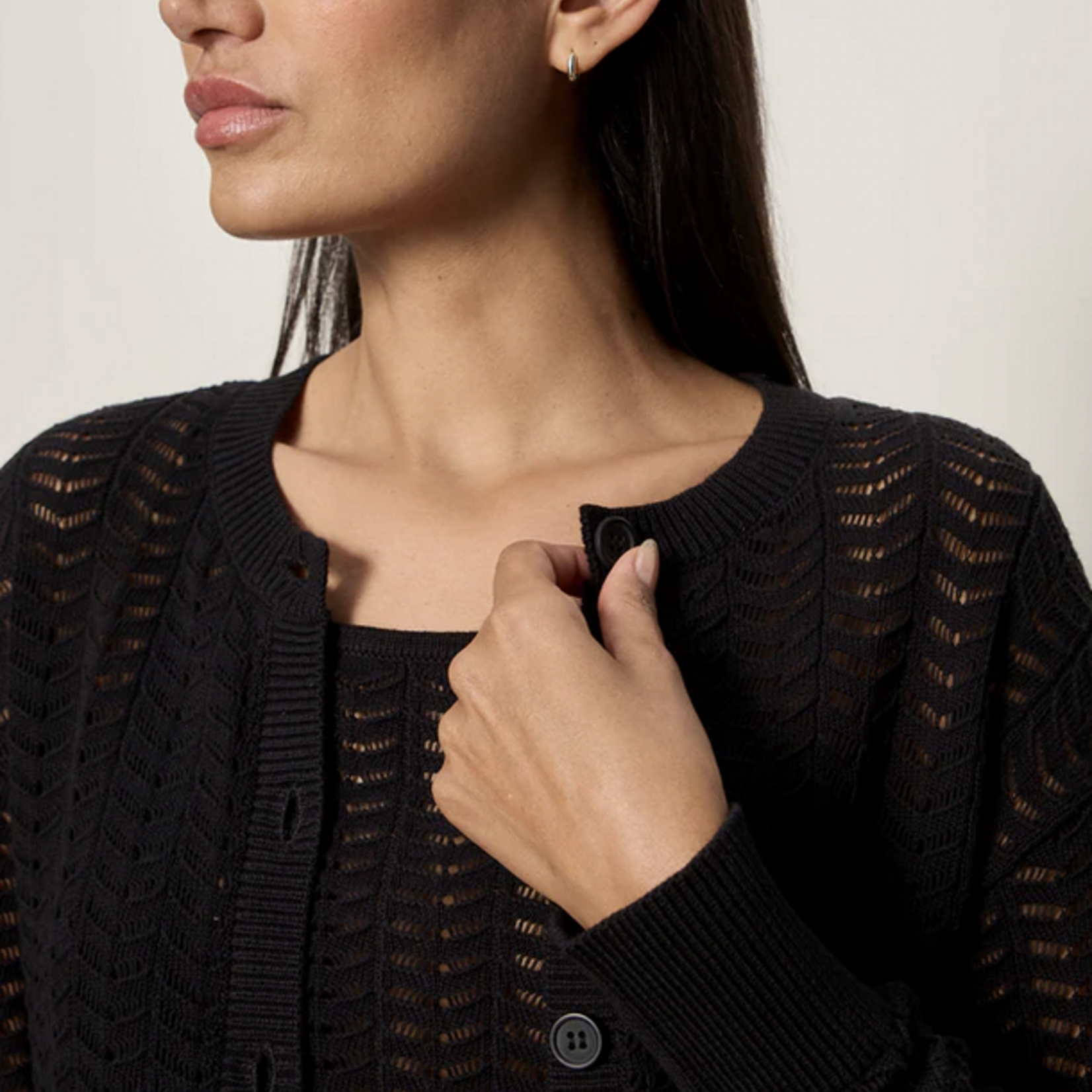 SANCTUARY SANCTUARY FOR KEEPS POINTELLE CARDIGAN