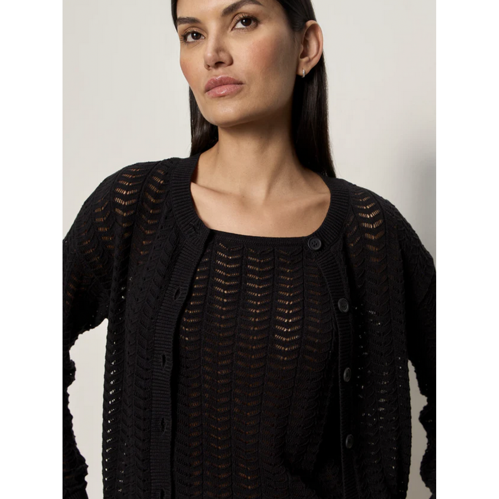 SANCTUARY SANCTUARY FOR KEEPS POINTELLE CARDIGAN