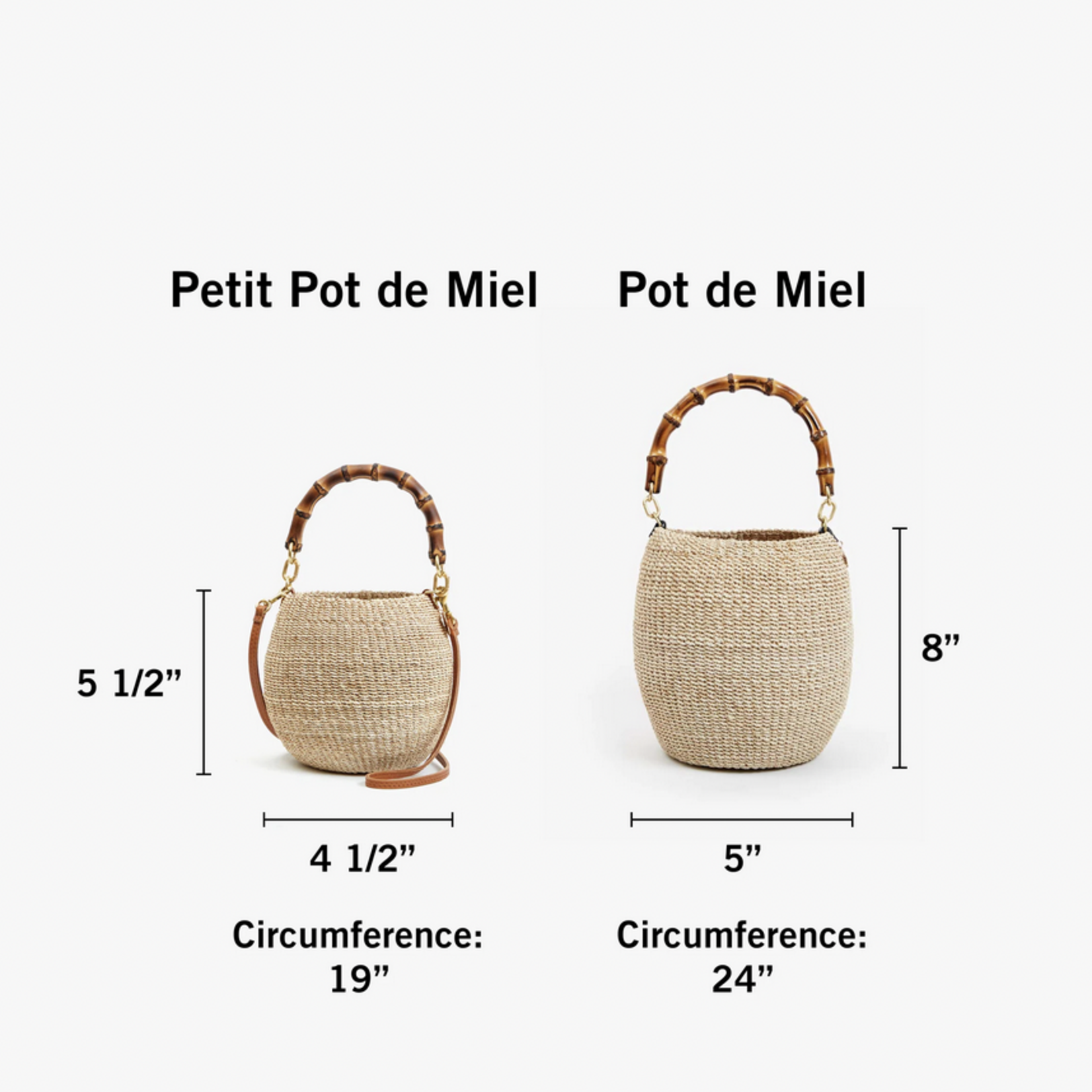 CLARE V. CLARE V. POT DI MIEL W/BAMBOO HANDLE