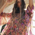 SPELL SPELL SWAN LAKE FLUTTER SLEEVE BLOUSE