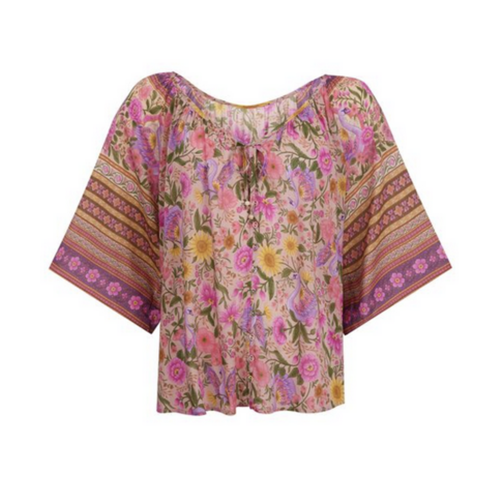 SPELL SPELL SWAN LAKE FLUTTER SLEEVE BLOUSE
