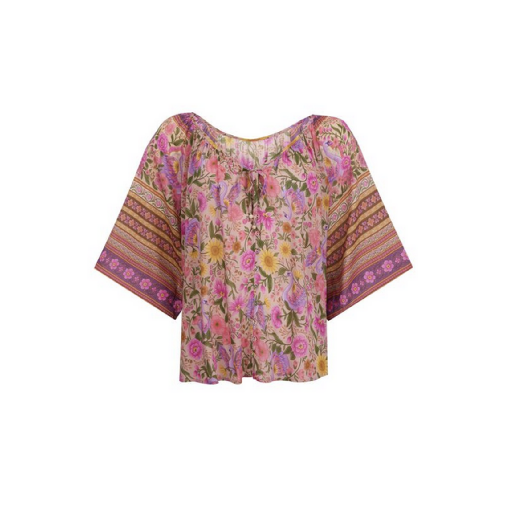 SPELL SPELL SWAN LAKE FLUTTER SLEEVE BLOUSE