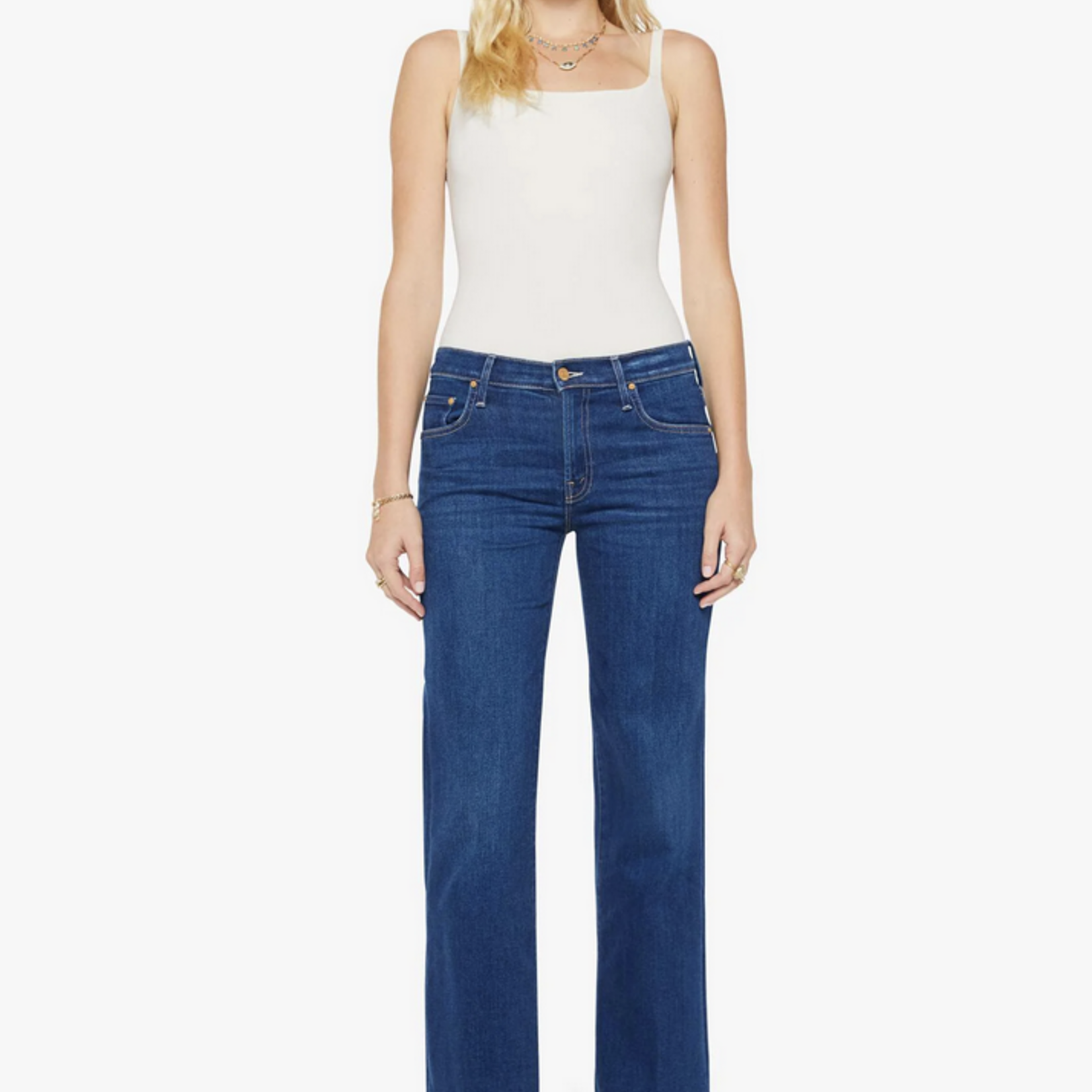 MOTHER MOTHER MID RISE RAMBLER ZIP FLOOD