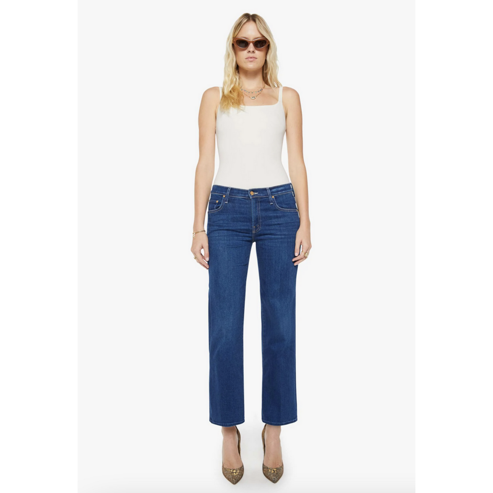 MOTHER MOTHER MID RISE RAMBLER ZIP FLOOD