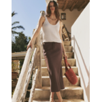 MARINE LAYER MARINE LAYER AVERY HEMP MIDI SKIRT