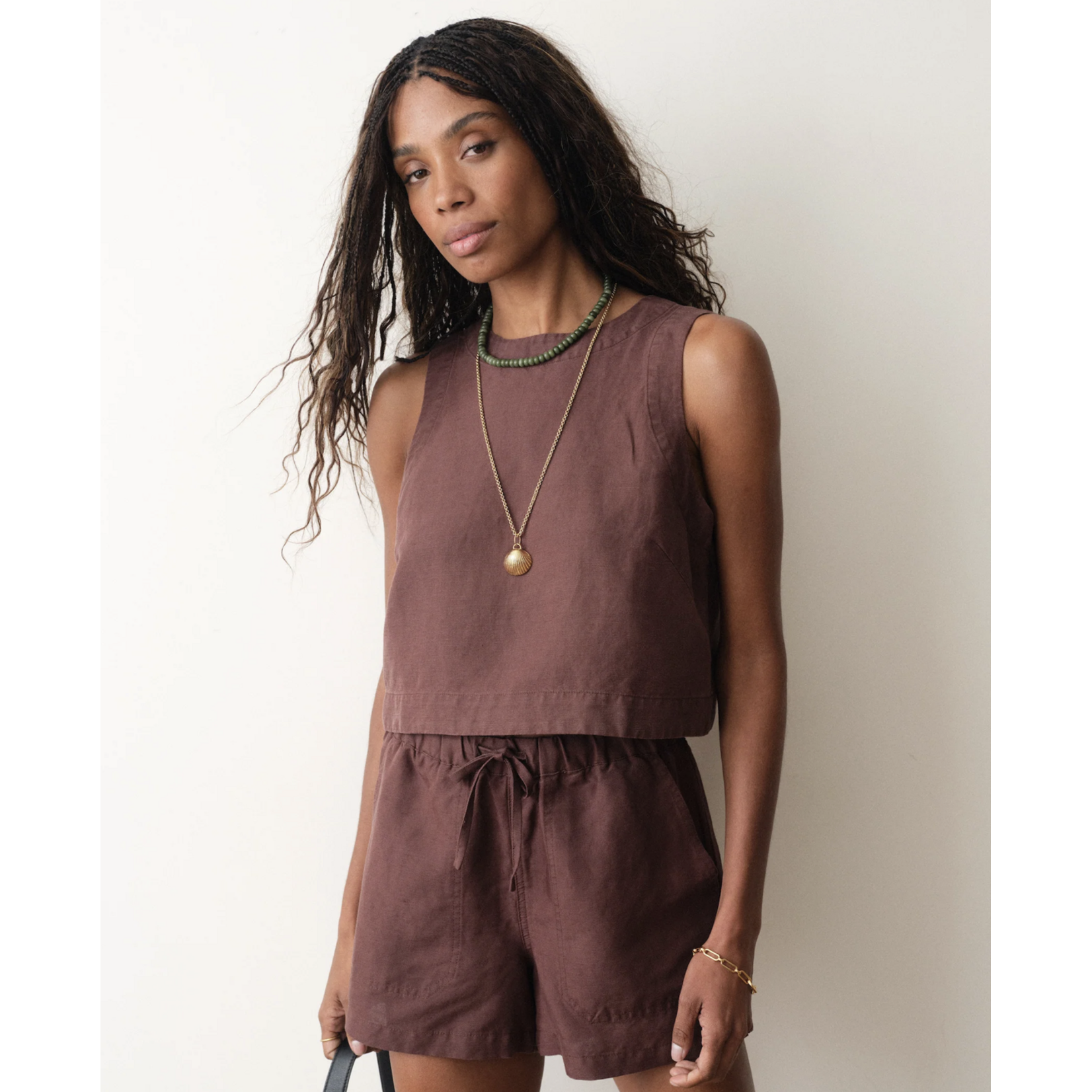 MARINE LAYER MARINE LAYER QUINN LINEN TANK