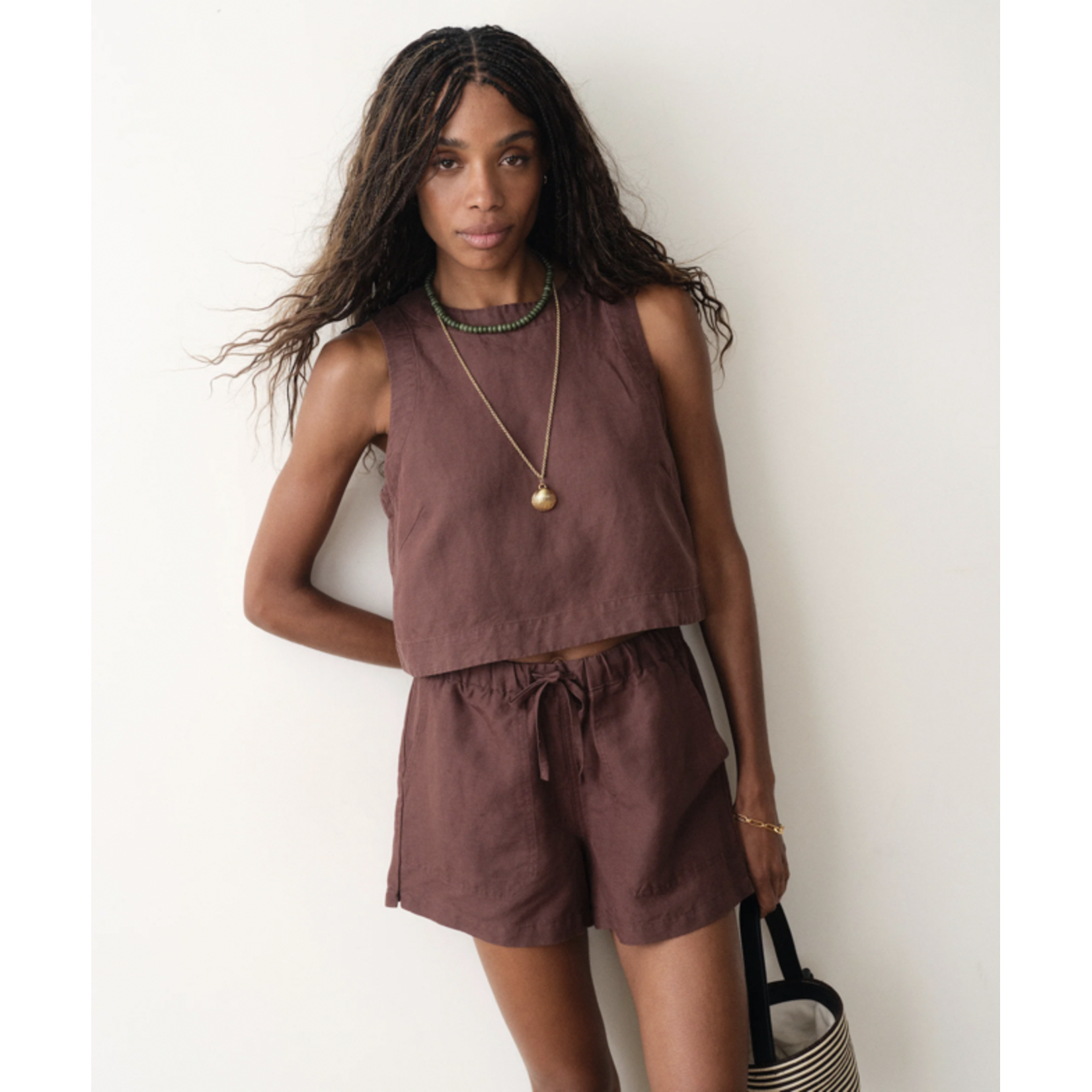 MARINE LAYER MARINE LAYER QUINN LINEN TANK