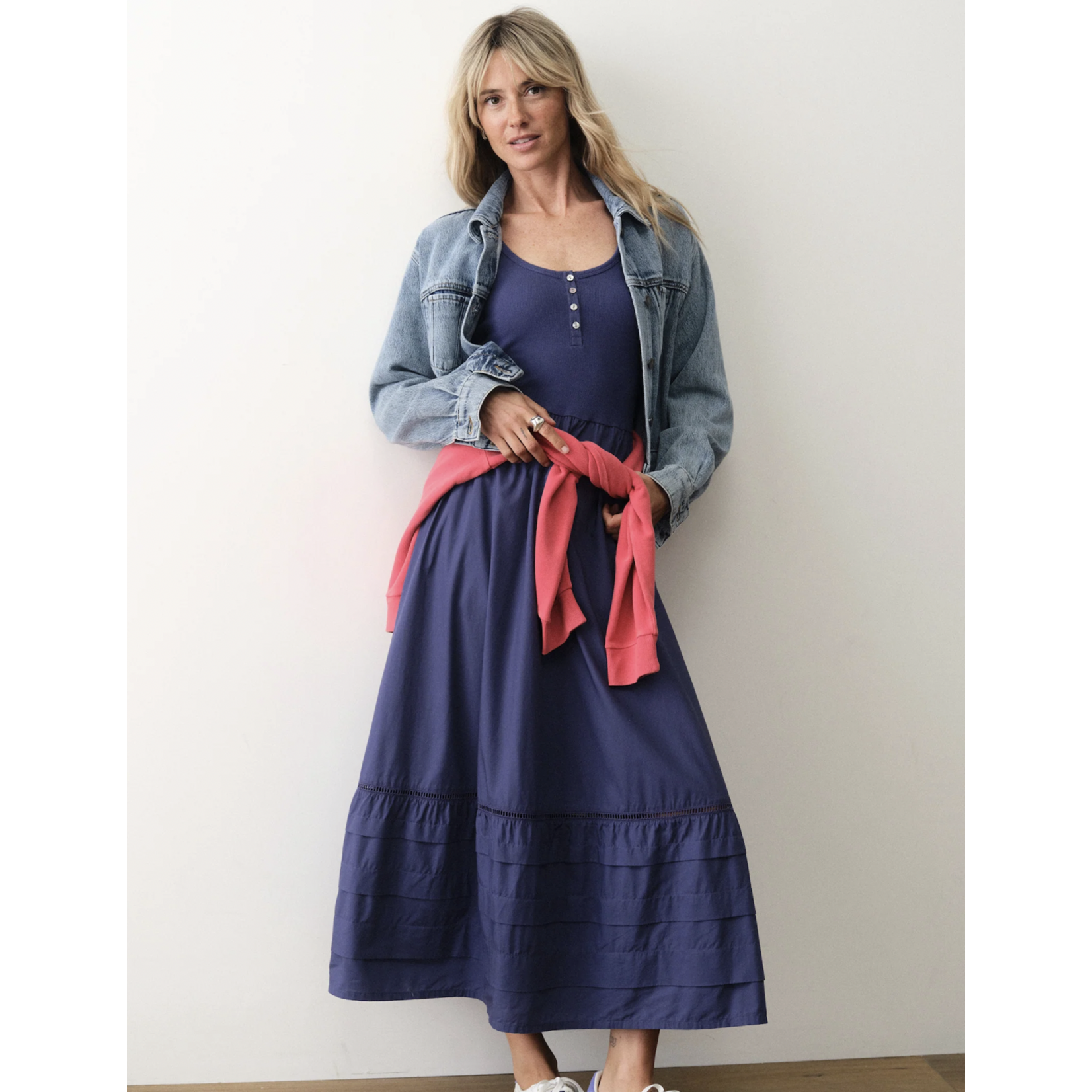 MARINE LAYER MARINE LAYER LEXI RIB SPLIT MAXI