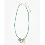 CLARE V. CLARE V. BEADED CHARM NECKLACE