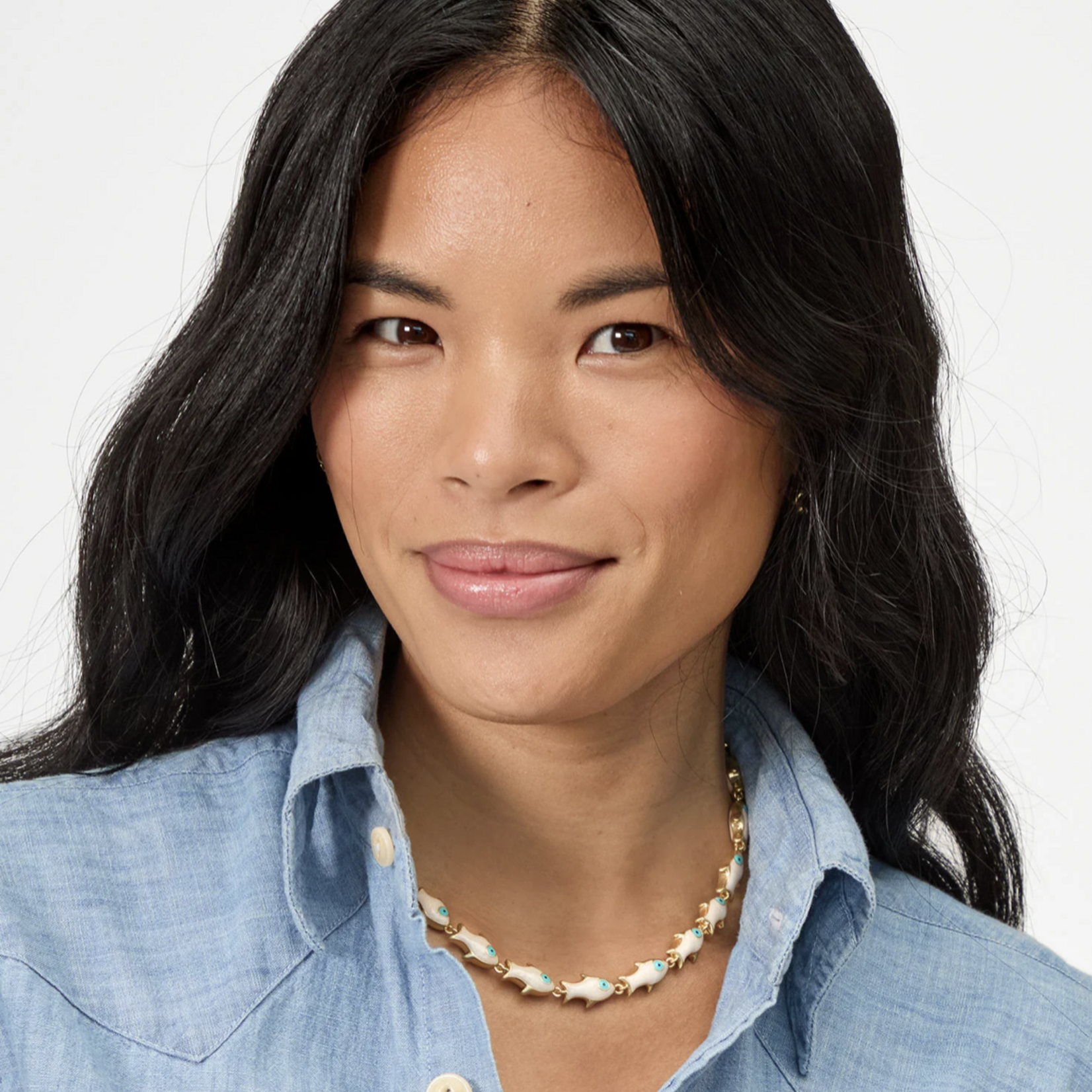 CLARE V. CLARE V. PEARL SARDINE NECKLACE