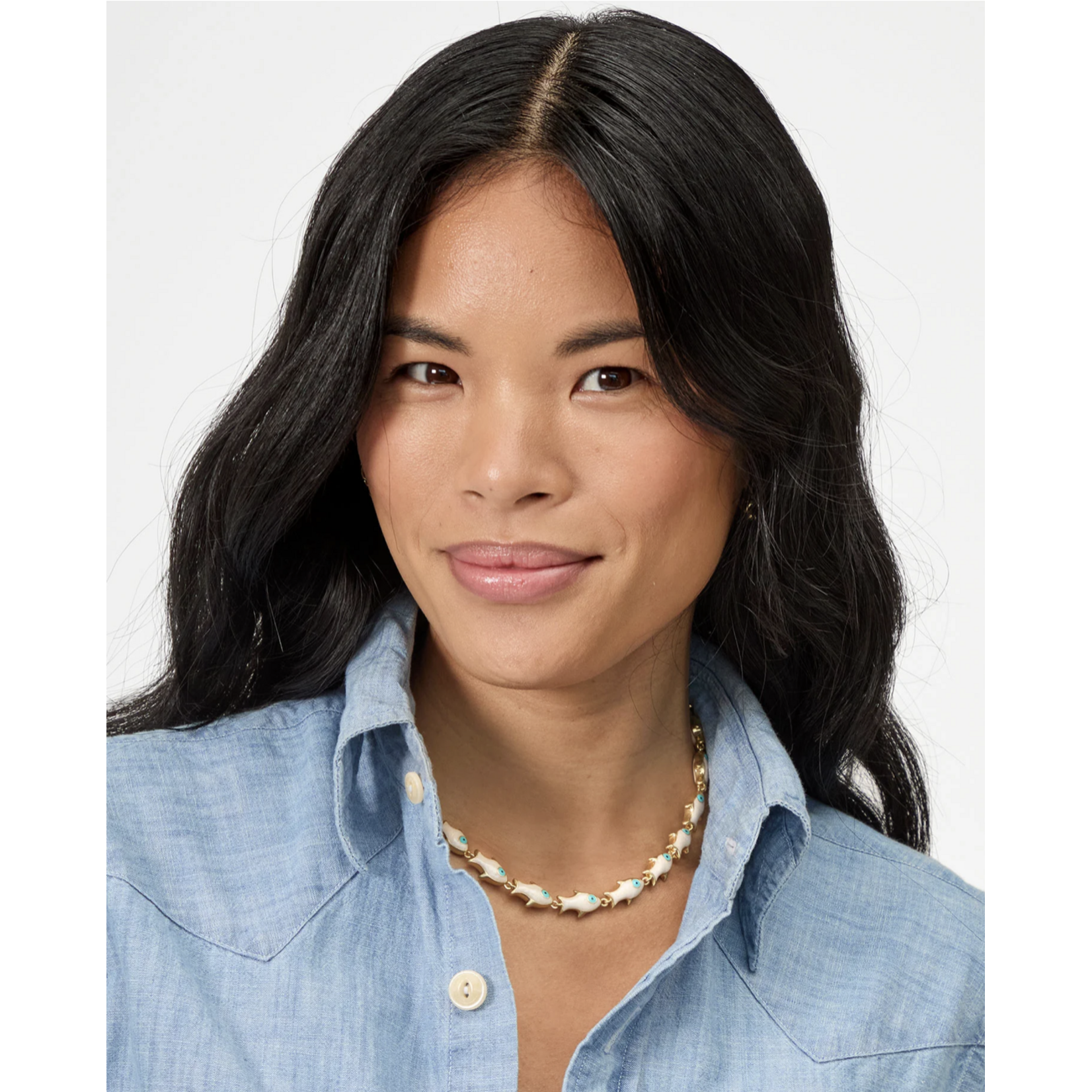 CLARE V. CLARE V. PEARL SARDINE NECKLACE
