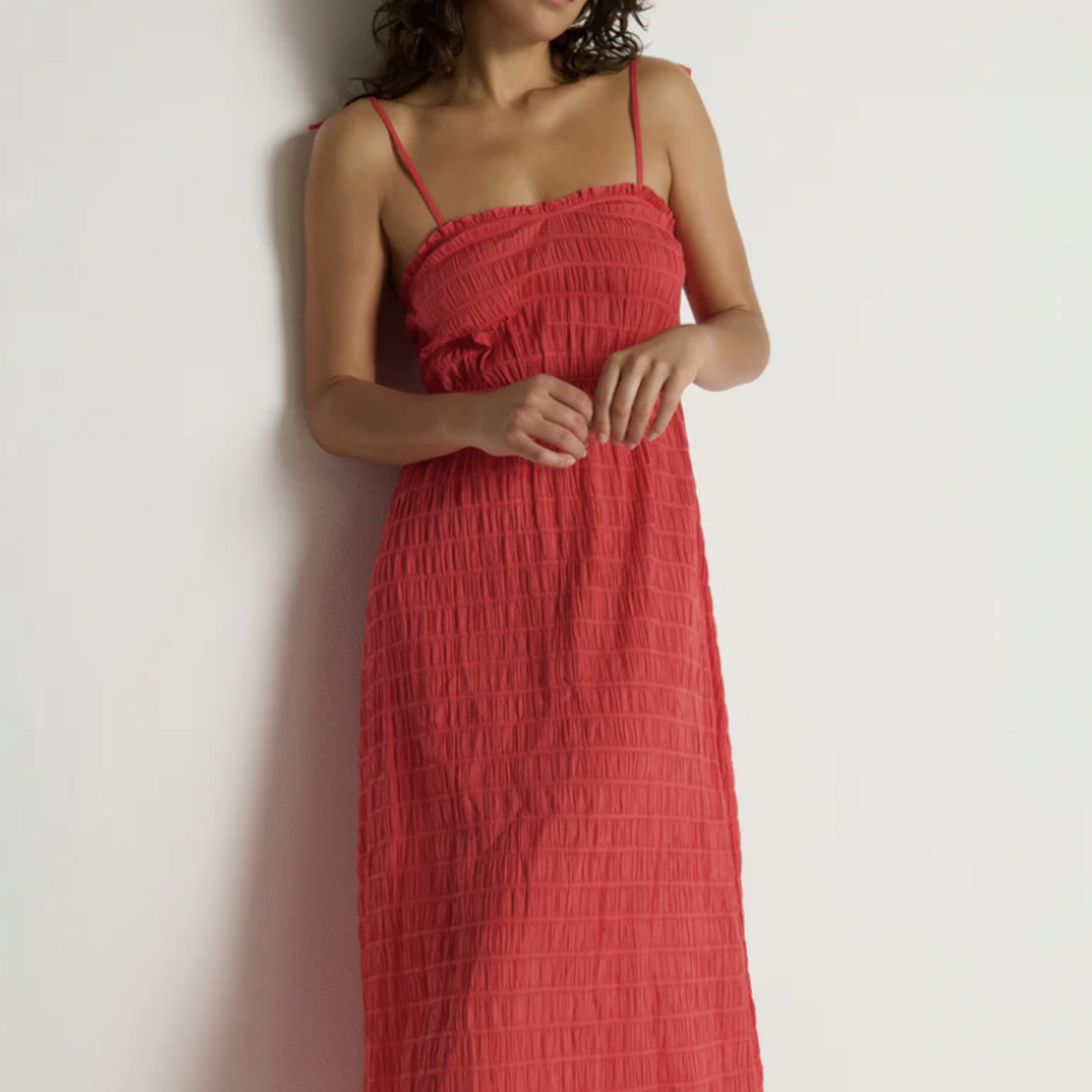 NATION MADELINE TIE DRESS