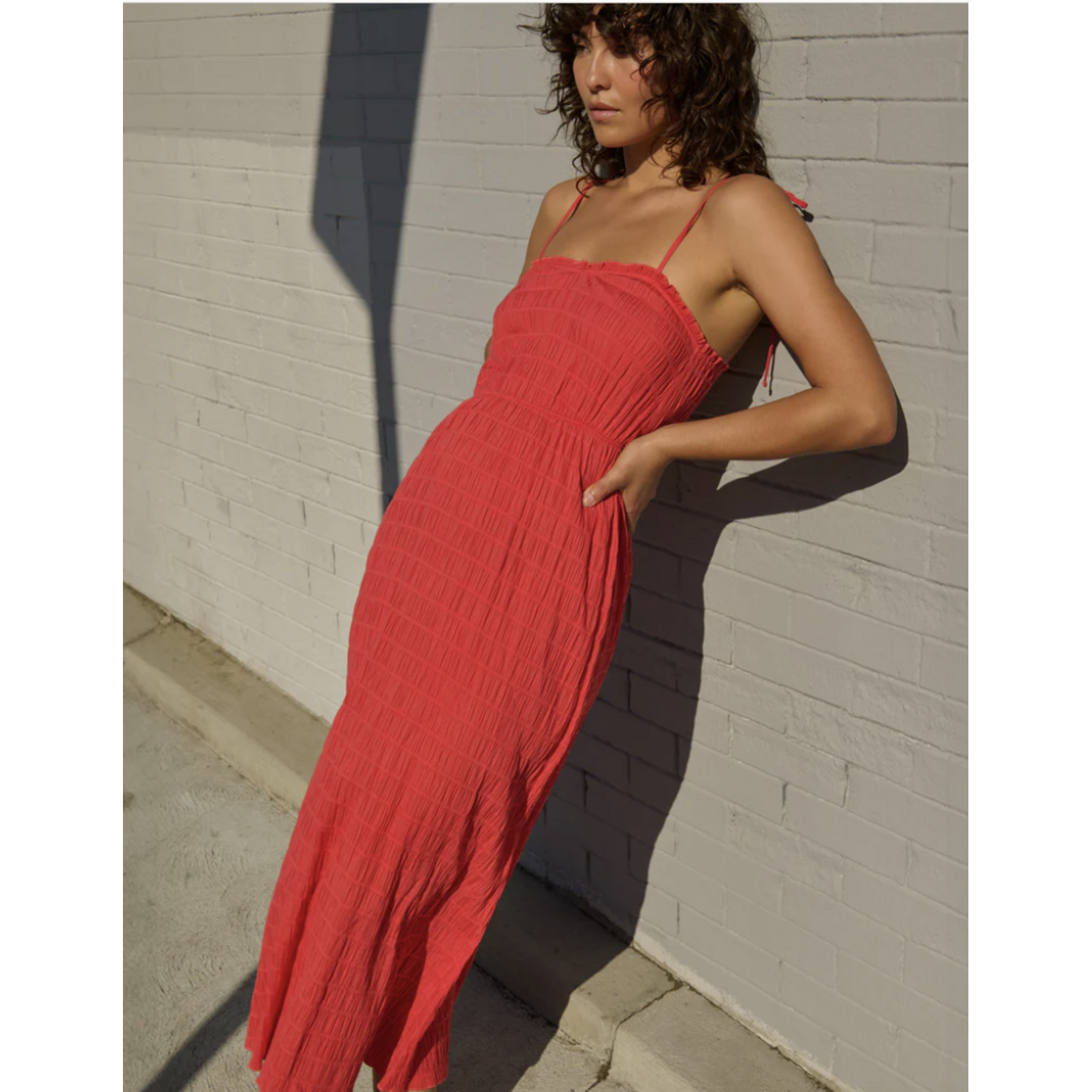 NATION MADELINE TIE DRESS