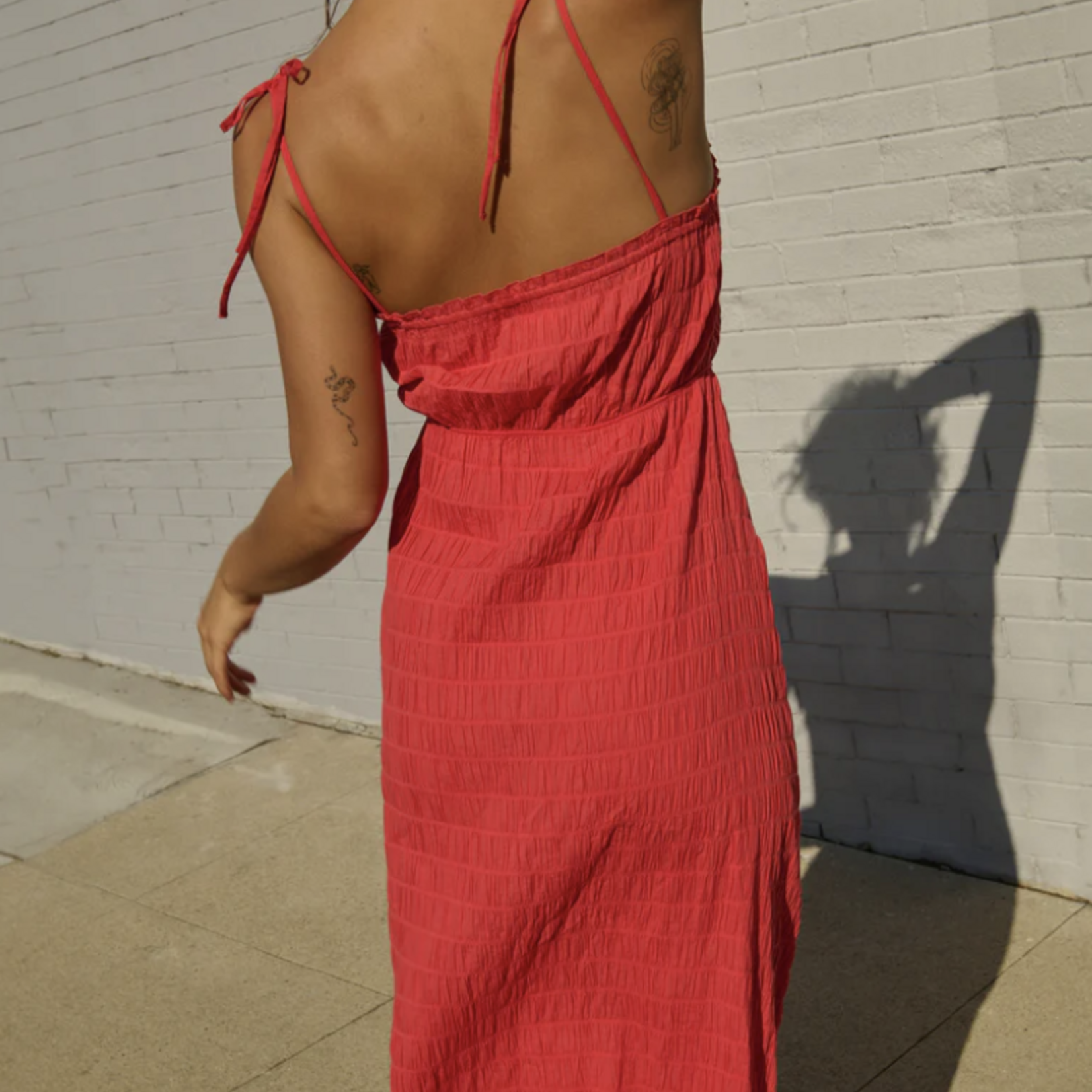 NATION MADELINE TIE DRESS