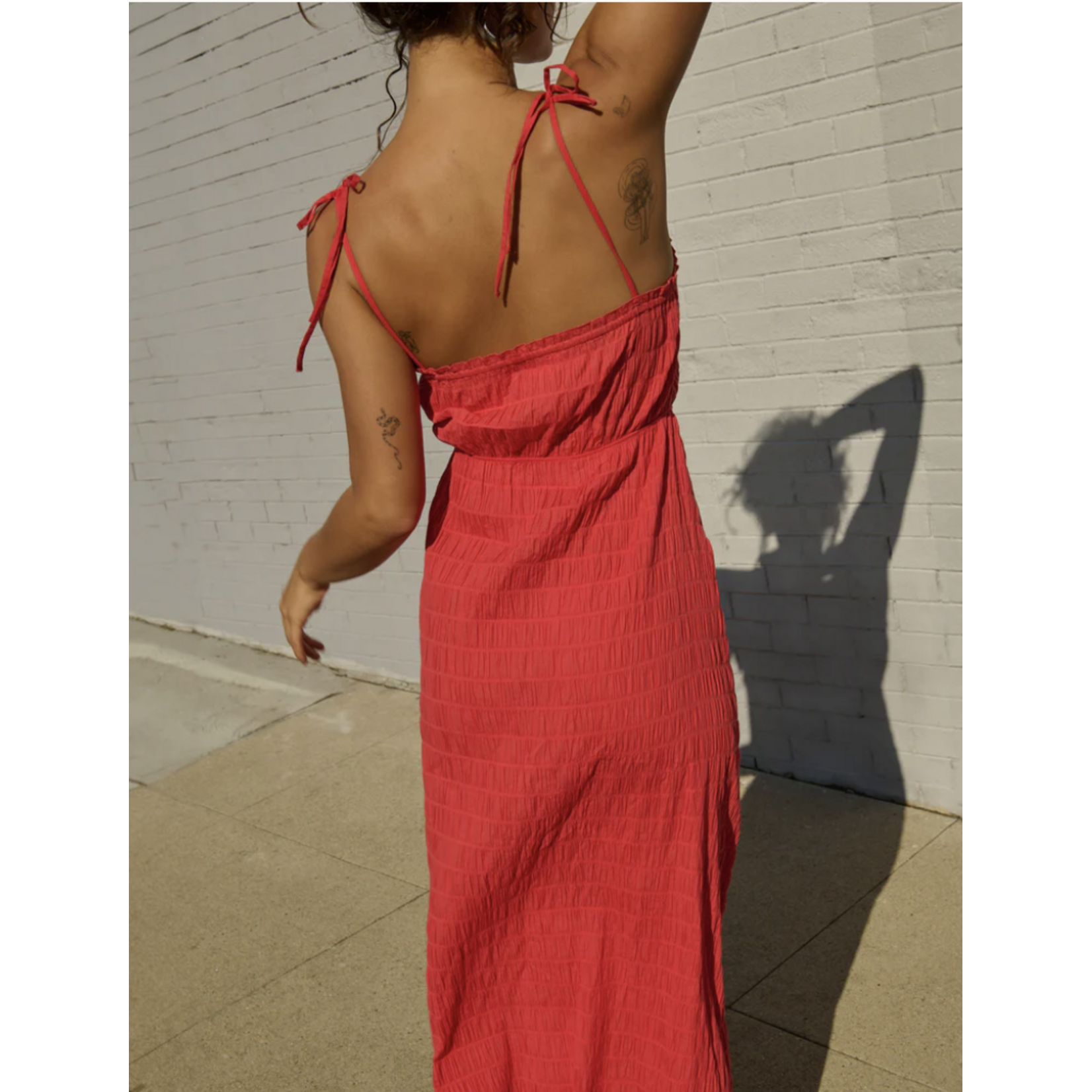 NATION MADELINE TIE DRESS
