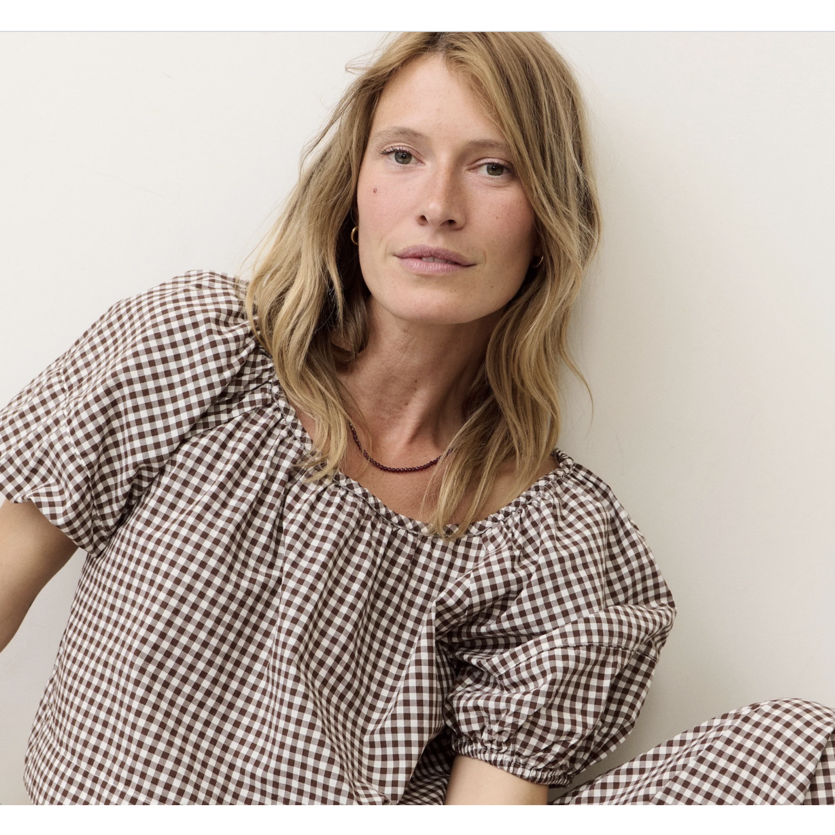 MARINE LAYER MARINE LAYER GIA POPLIN BLOUSE