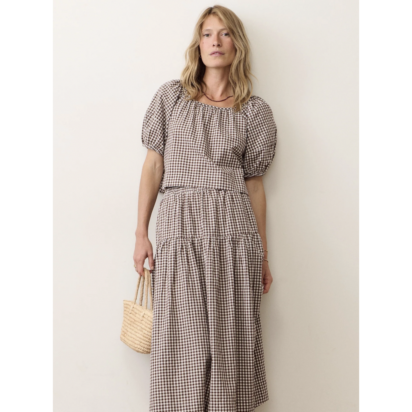 MARINE LAYER MARINE LAYER GIA POPLIN BLOUSE