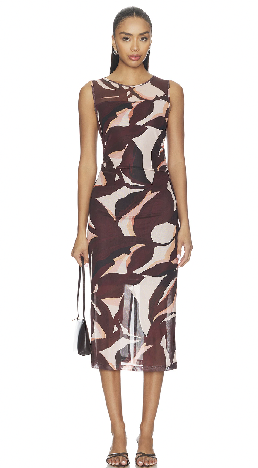 sanctuary halter midi mesh dress Halter Mesh Midi Dress