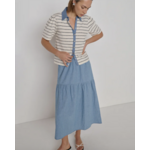 NATION LTD NATION LIZA CHAMBRAY SKIRT