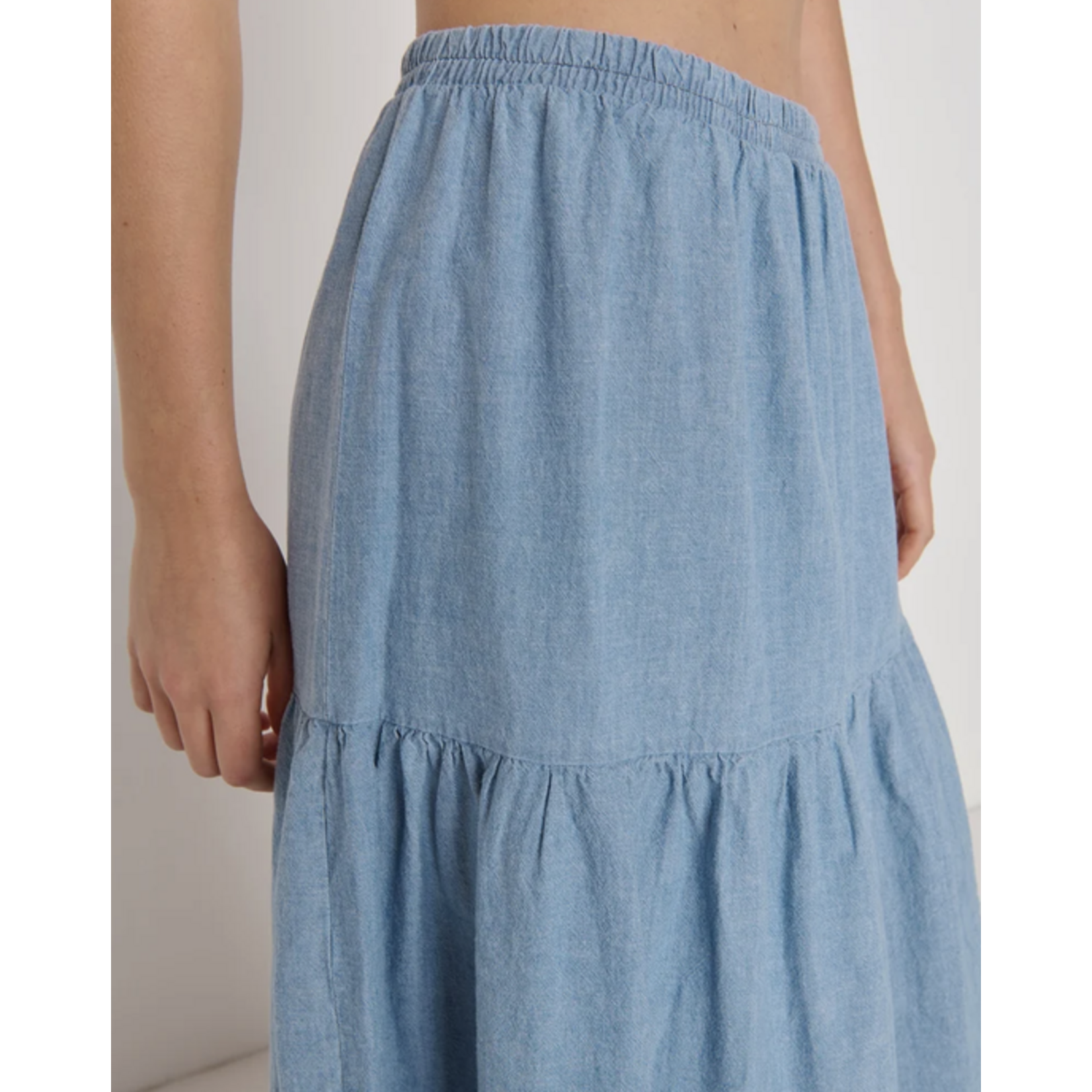 NATION LTD NATION LIZA CHAMBRAY SKIRT