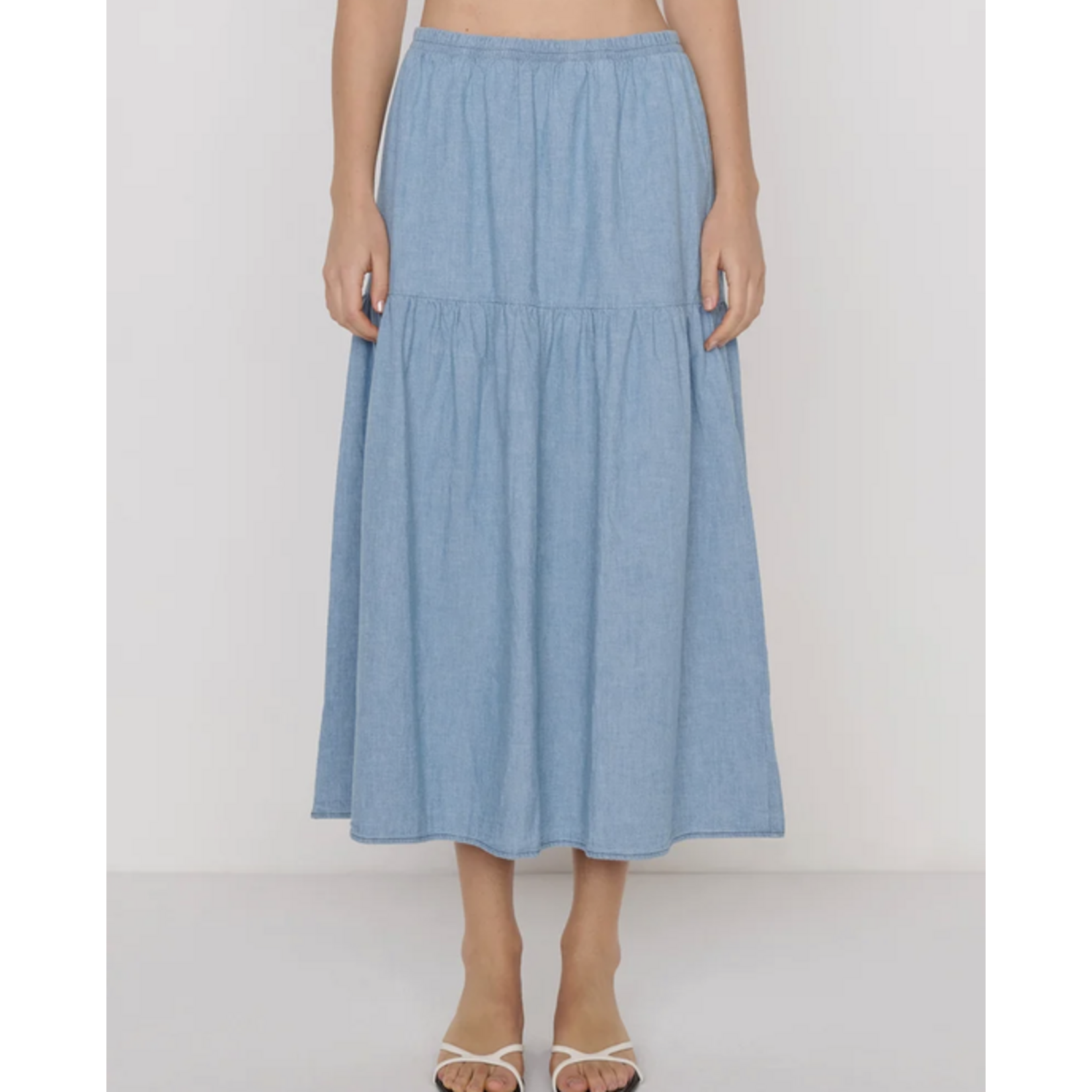 NATION LTD NATION LIZA CHAMBRAY SKIRT