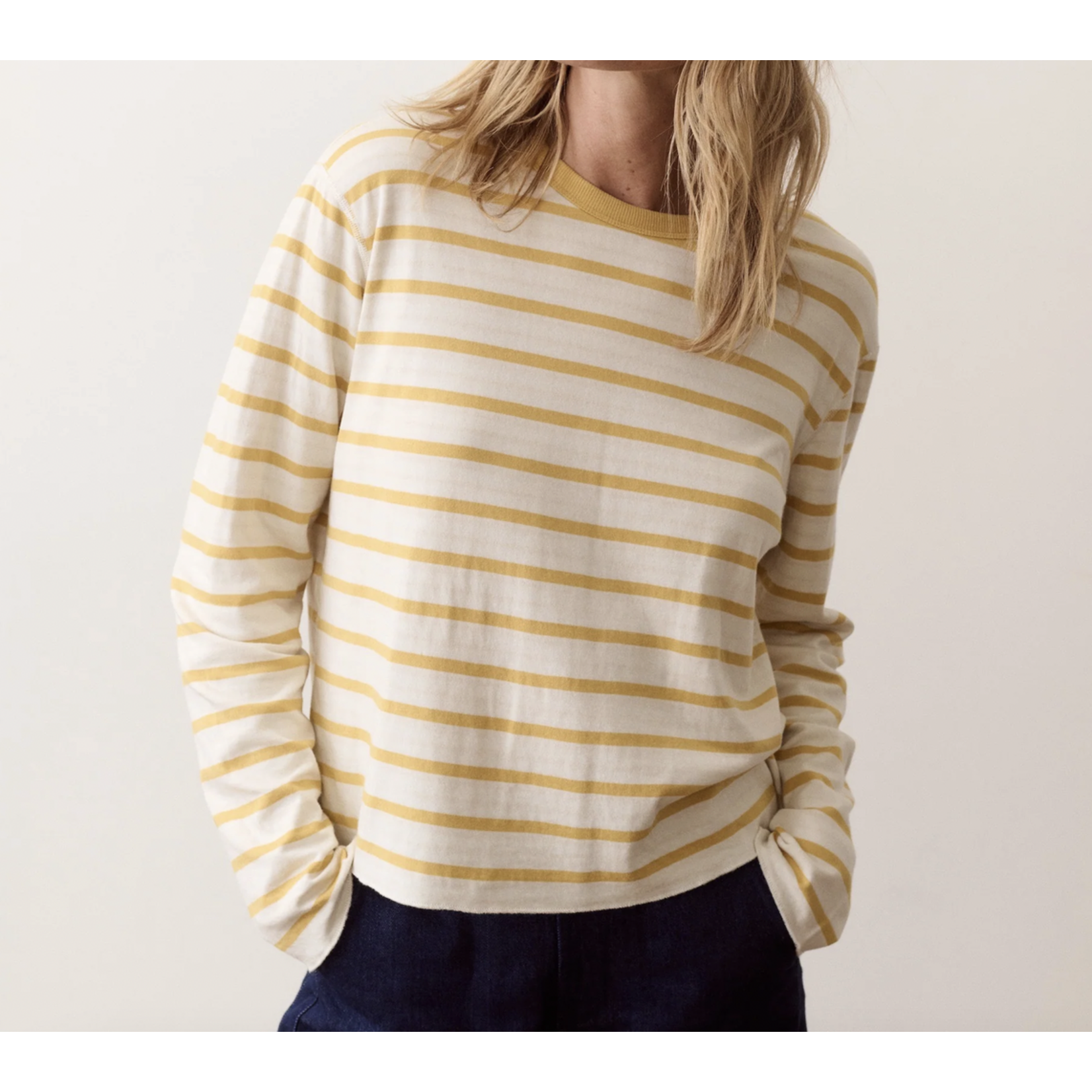 MARINE LAYER MARINE LAYER POPPY DOUBLE KNIT CREWNECK