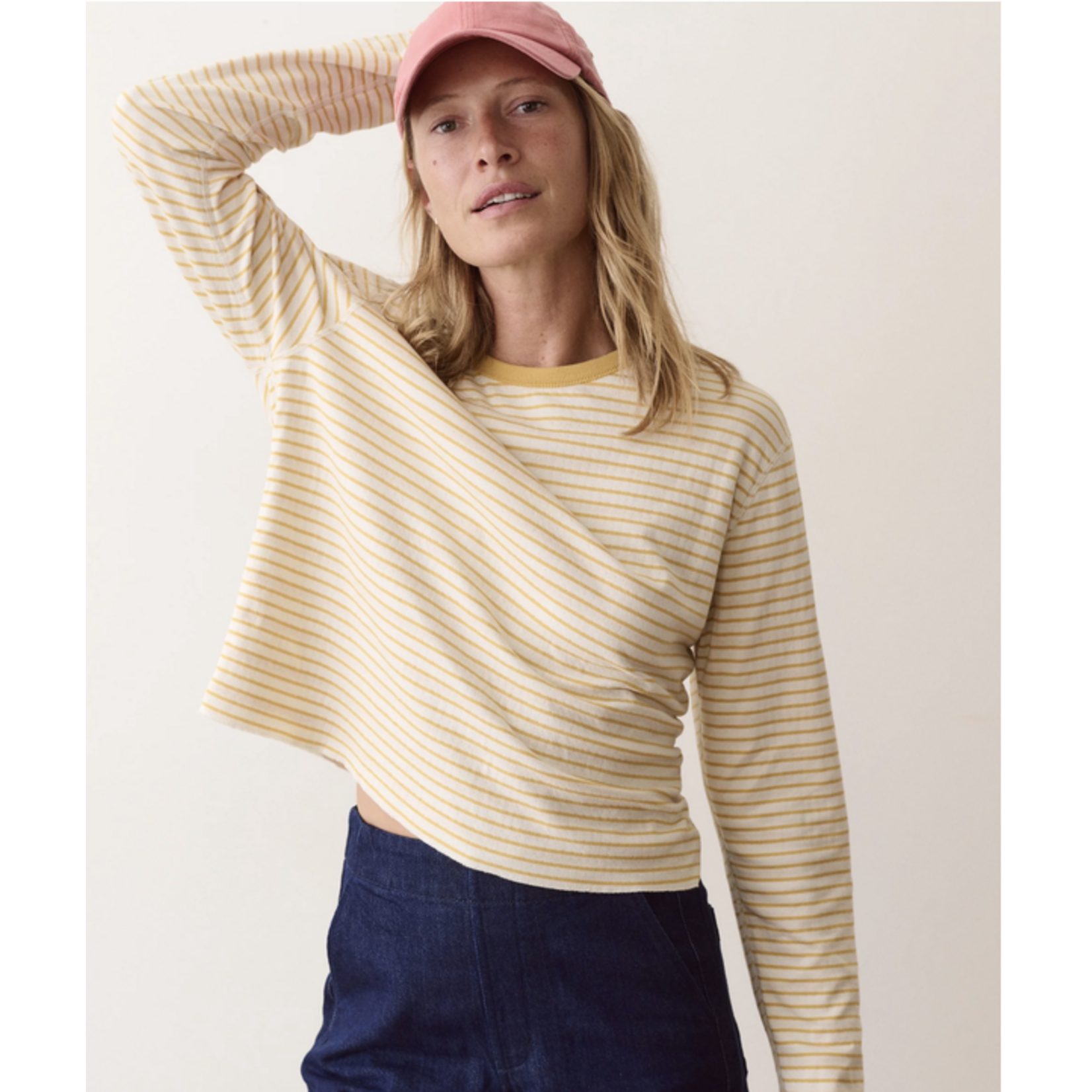 MARINE LAYER MARINE LAYER POPPY DOUBLE KNIT CREWNECK