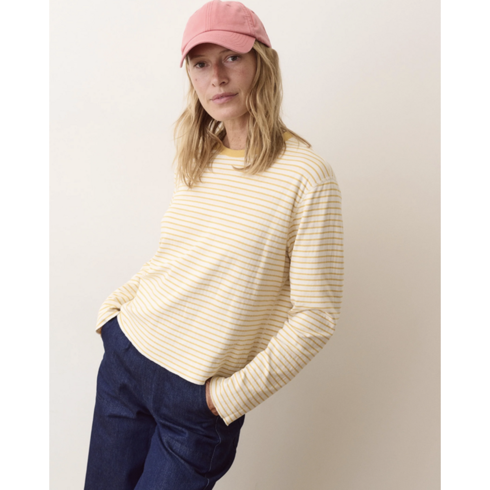 MARINE LAYER MARINE LAYER POPPY DOUBLE KNIT CREWNECK