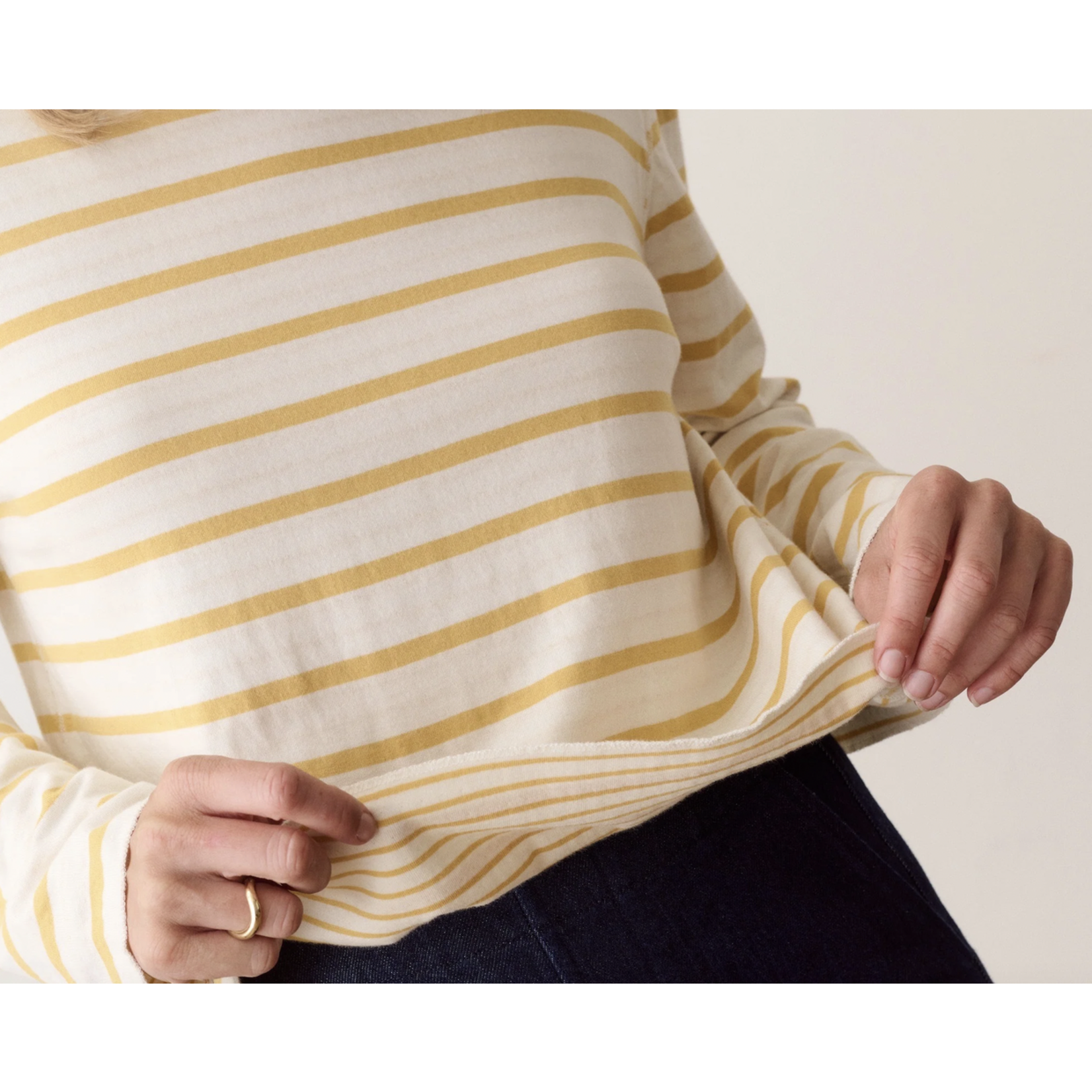 MARINE LAYER MARINE LAYER POPPY DOUBLE KNIT CREWNECK