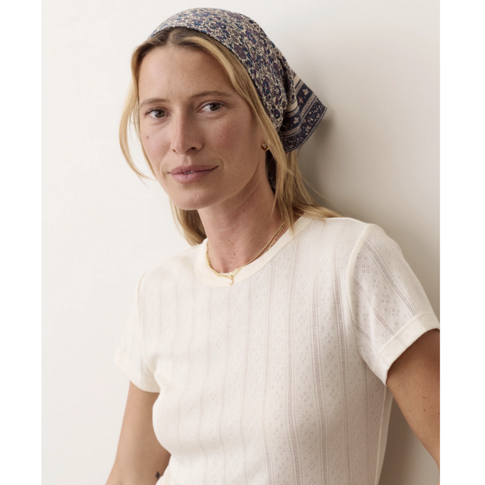 MARINE LAYER MARINE LAYER LEXI POINTELLE TEE