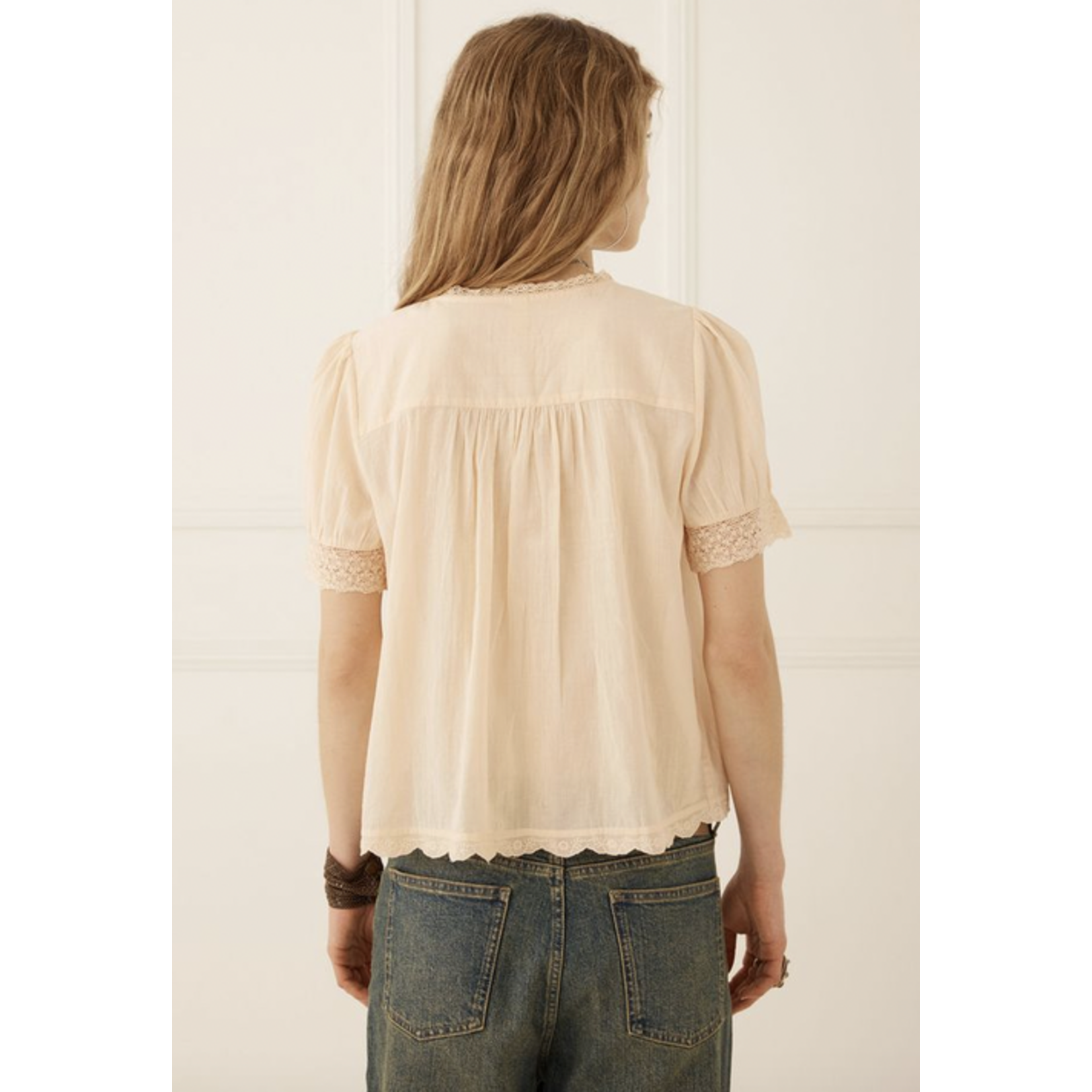 SPELL SPELL PRARIE SHORT SLEEVE BLOUSE