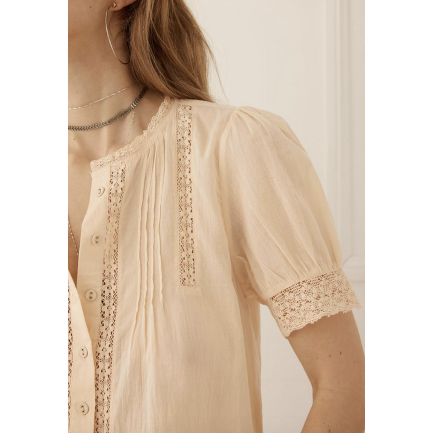SPELL SPELL PRARIE SHORT SLEEVE BLOUSE