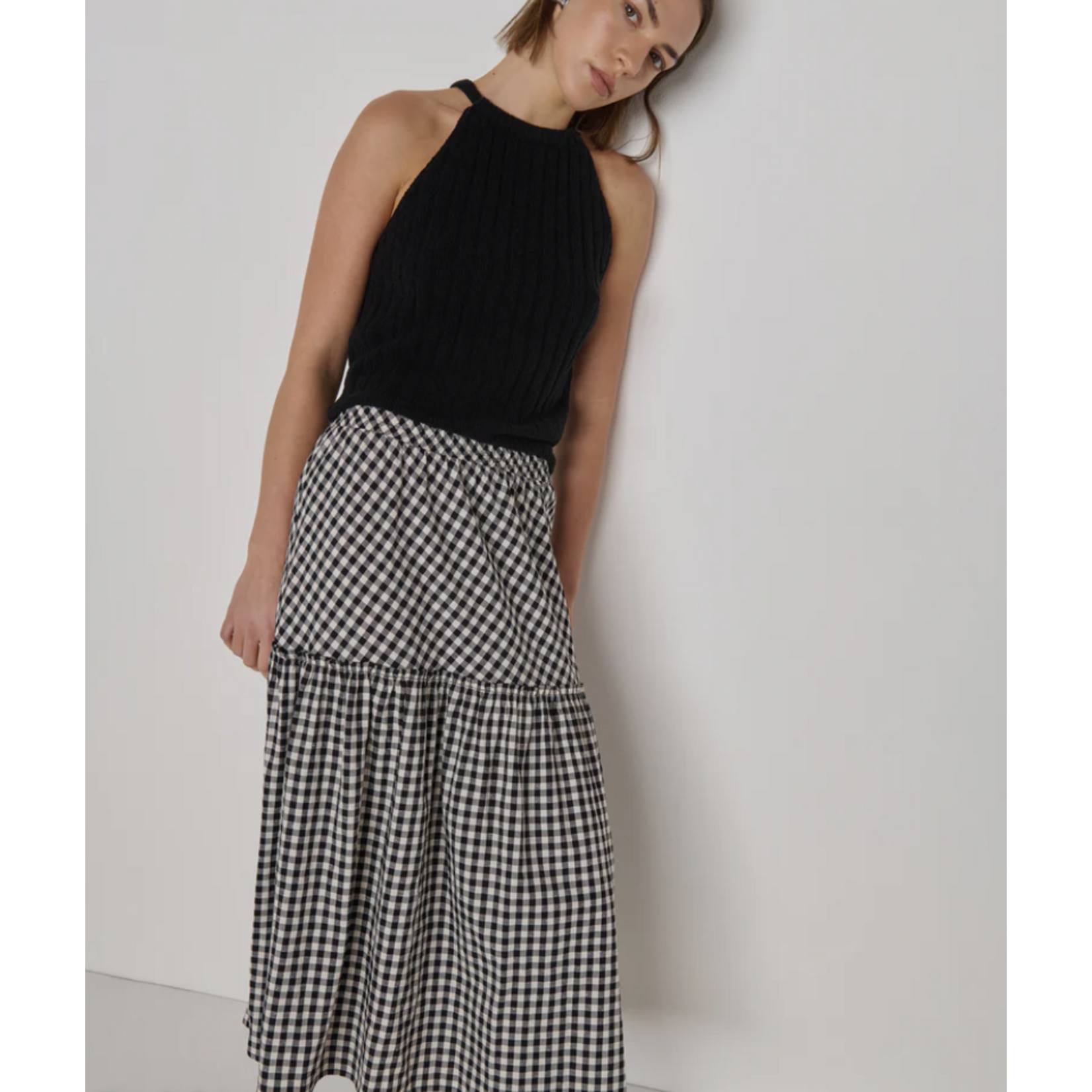 NATION LTD NATION LIZA GINGHAM SKIRT