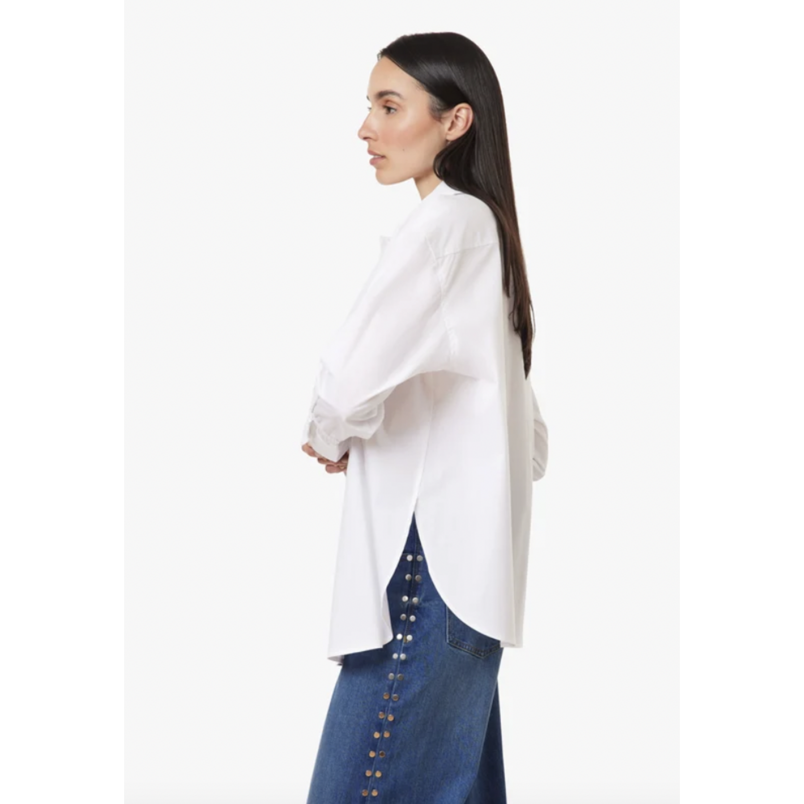 HABITUAL HABITUAL CINCHED CUFF POPLIN SHIRT
