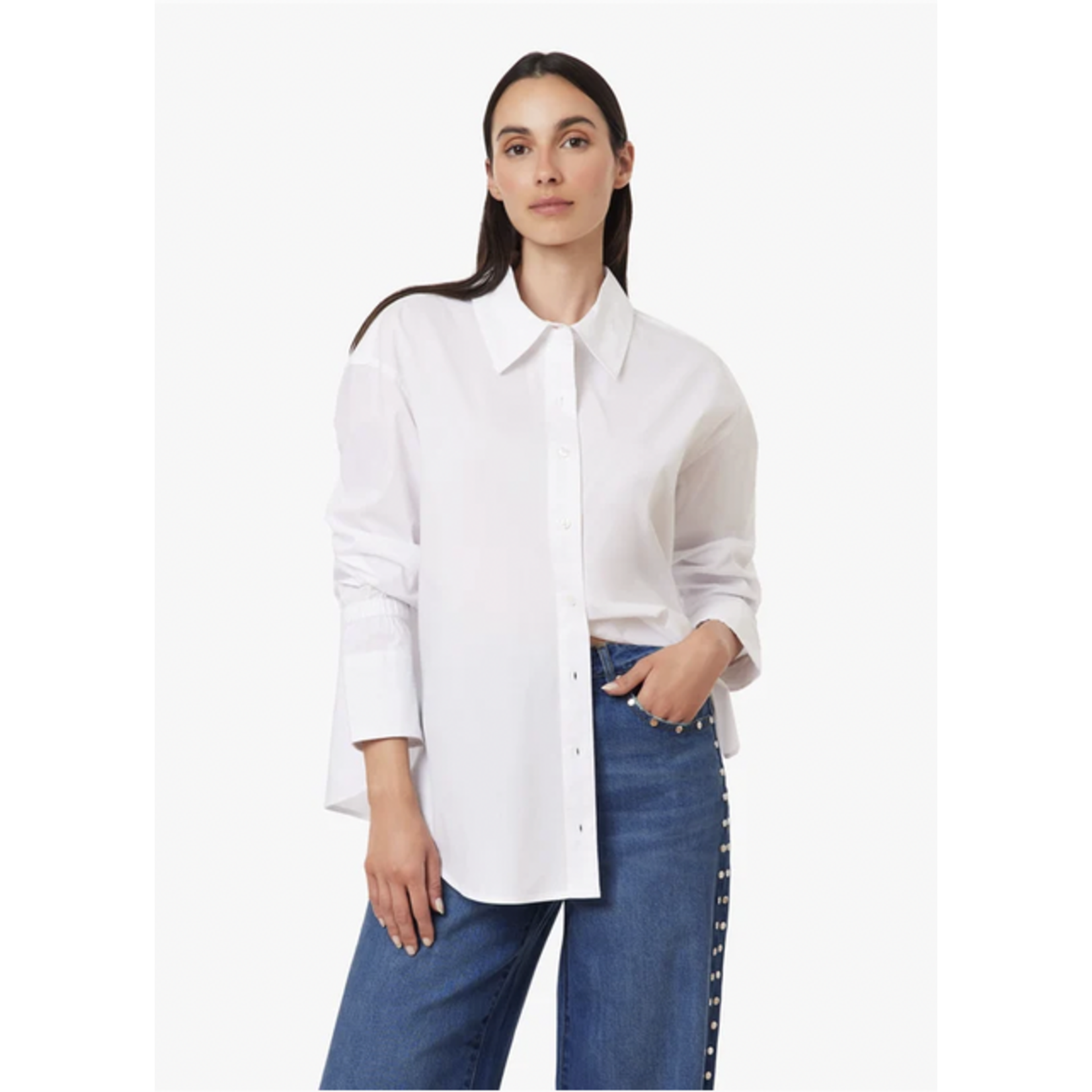HABITUAL HABITUAL CINCHED CUFF POPLIN SHIRT