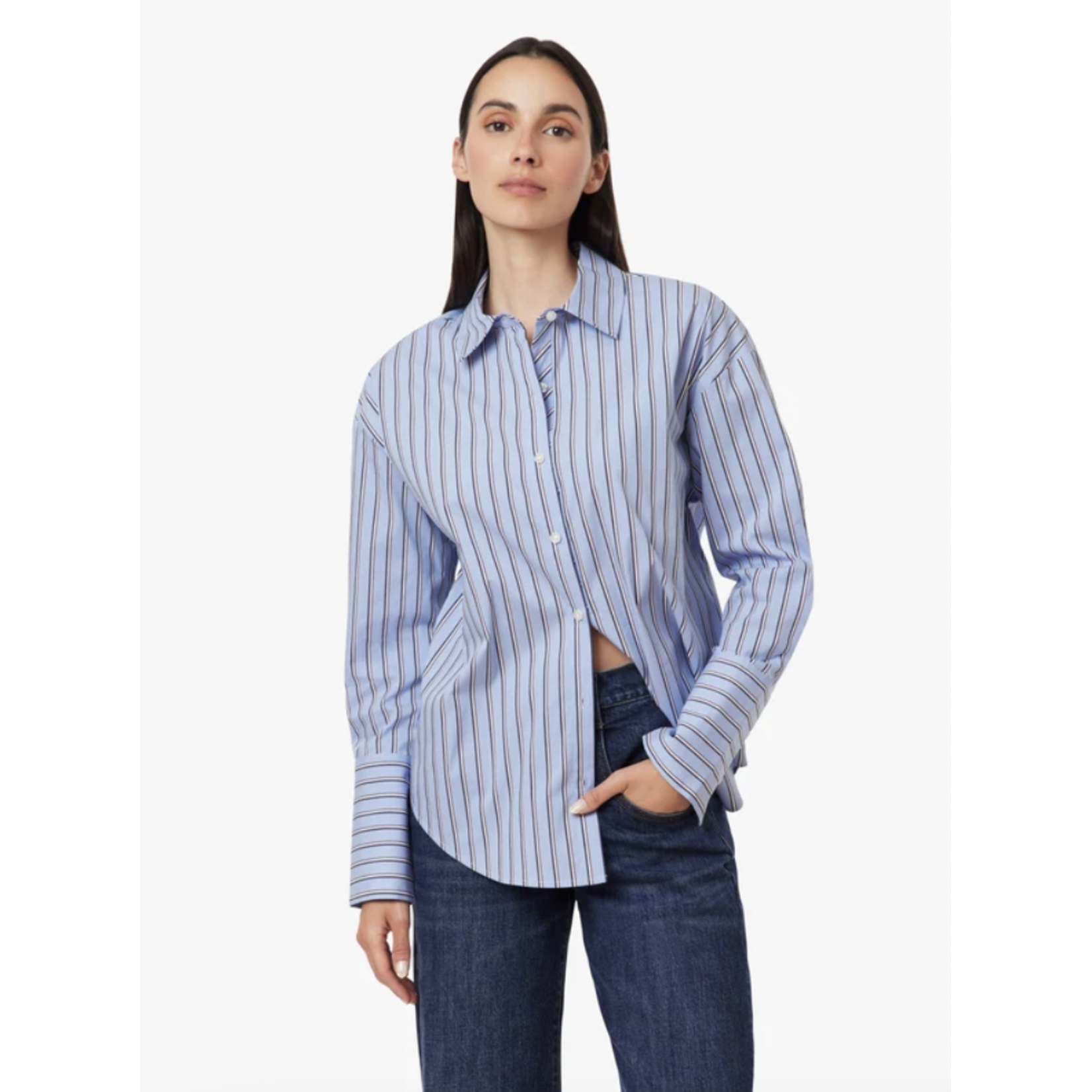 HABITUAL HABITUAL TIE BACK POPLIN SHIRT