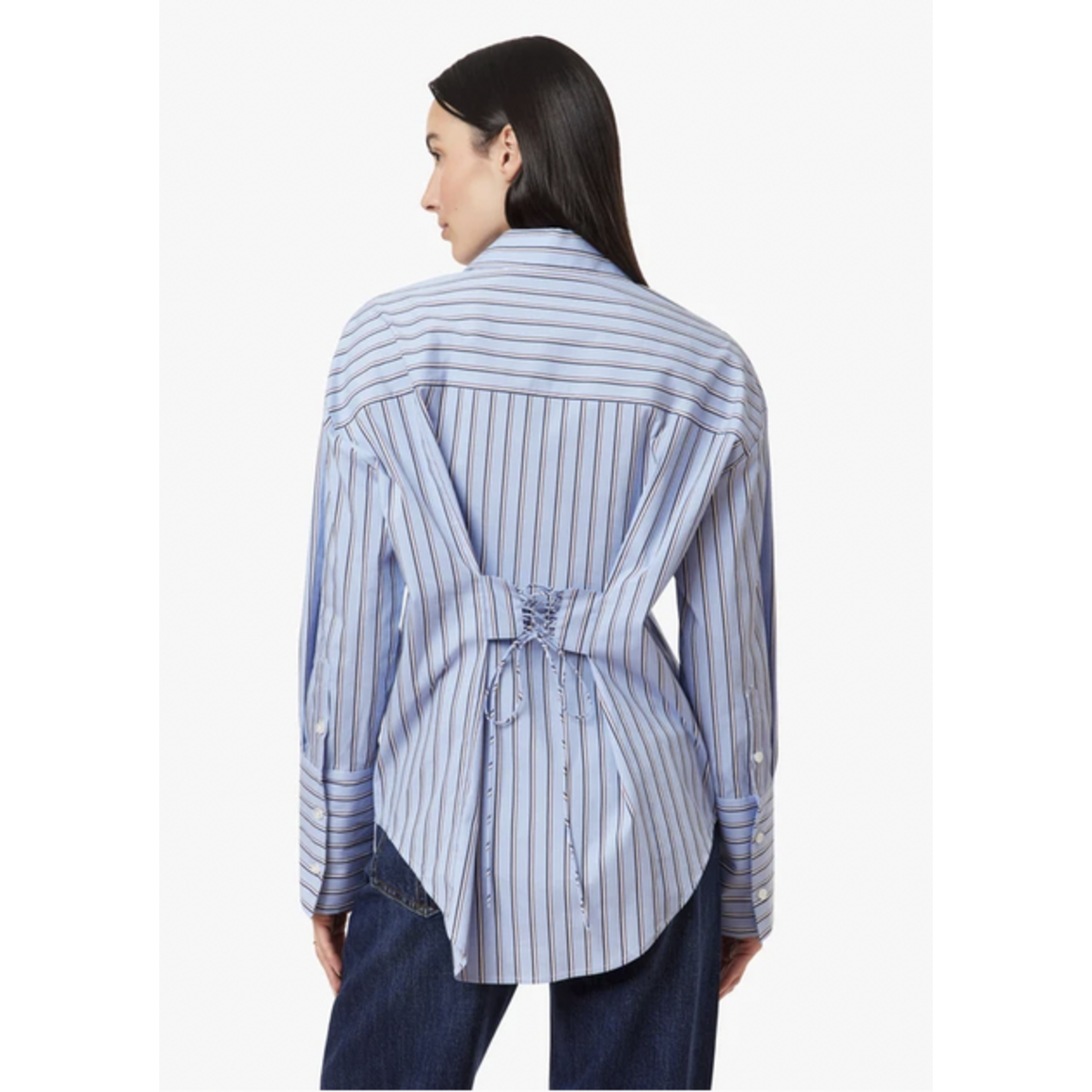 HABITUAL HABITUAL TIE BACK POPLIN SHIRT