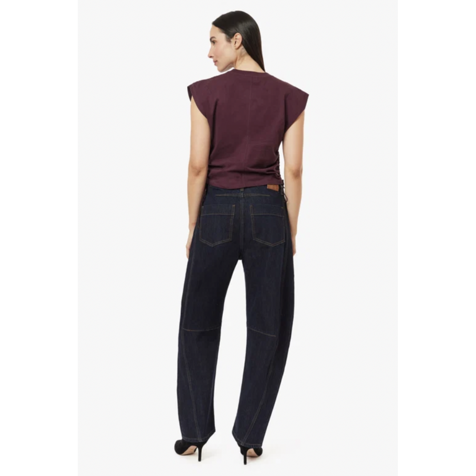 HABITUAL HABITUAL HARPER HIGH RISE CROPPED BARREL