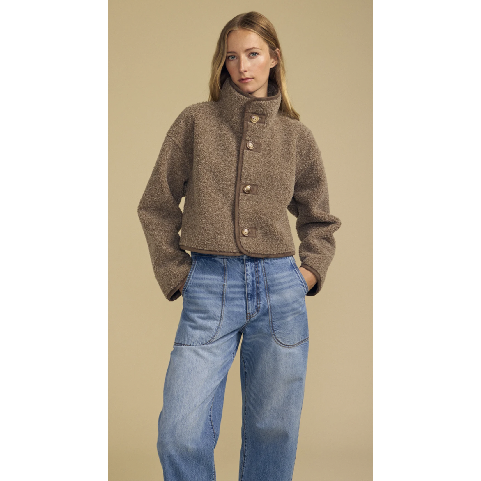 VELVET VELVET ESME FAUX SHERPA REVERSIBLE JACKET