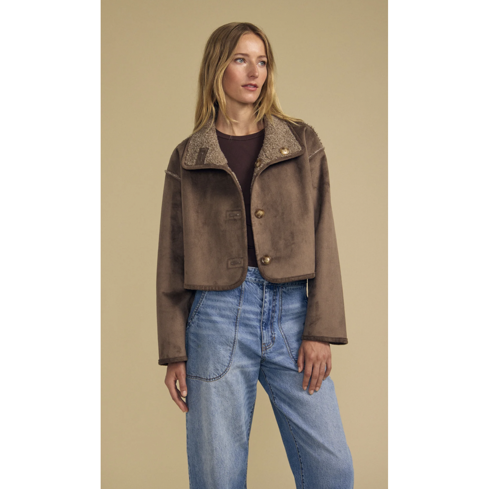 VELVET VELVET ESME FAUX SHERPA REVERSIBLE JACKET