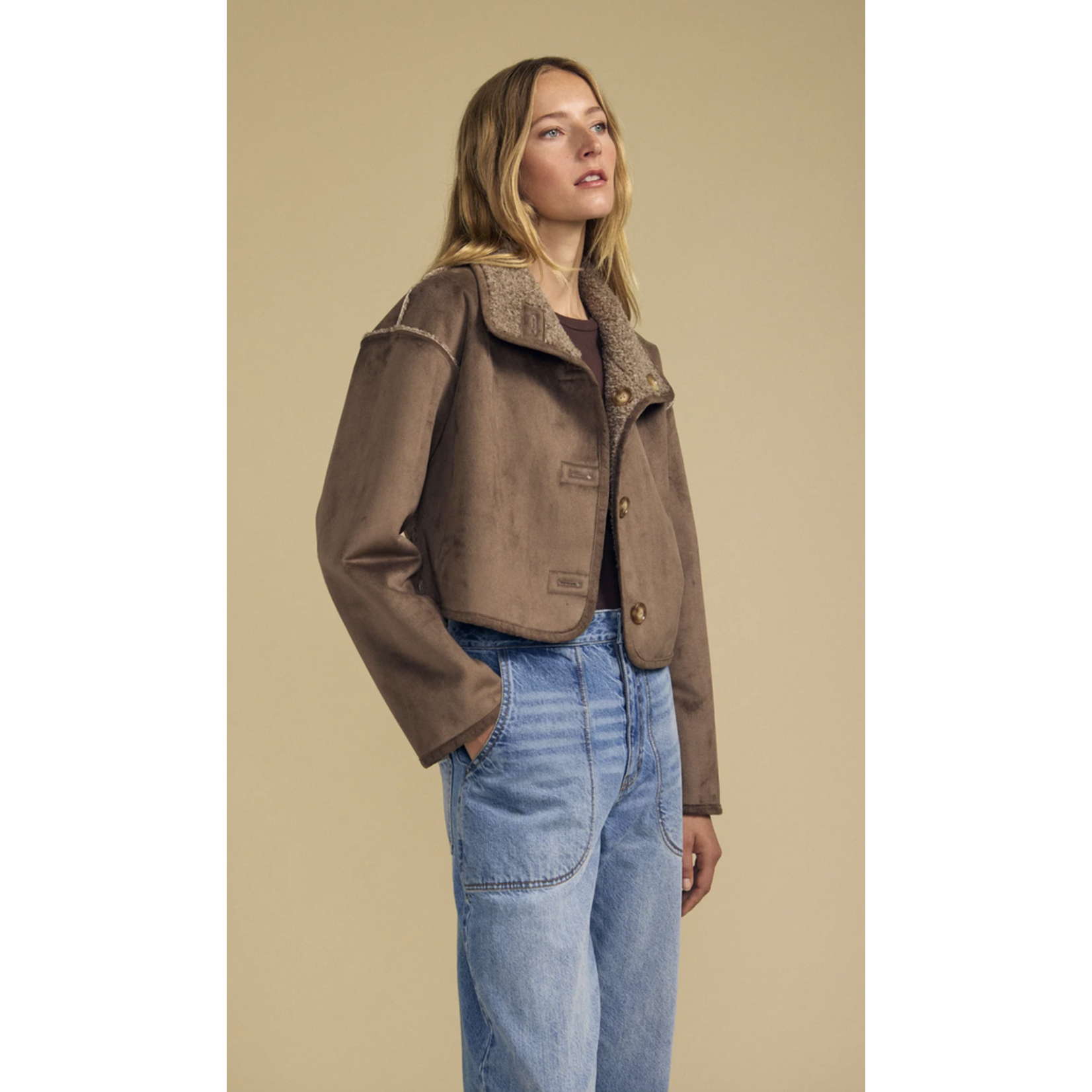 VELVET VELVET ESME FAUX SHERPA REVERSIBLE JACKET