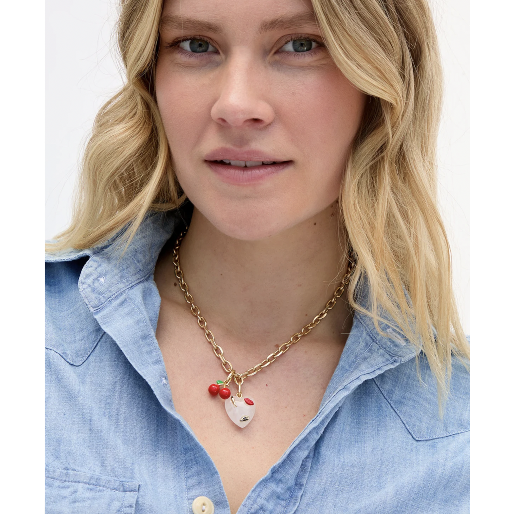 CLARE V. CLARE V. ICON HEART CHARM