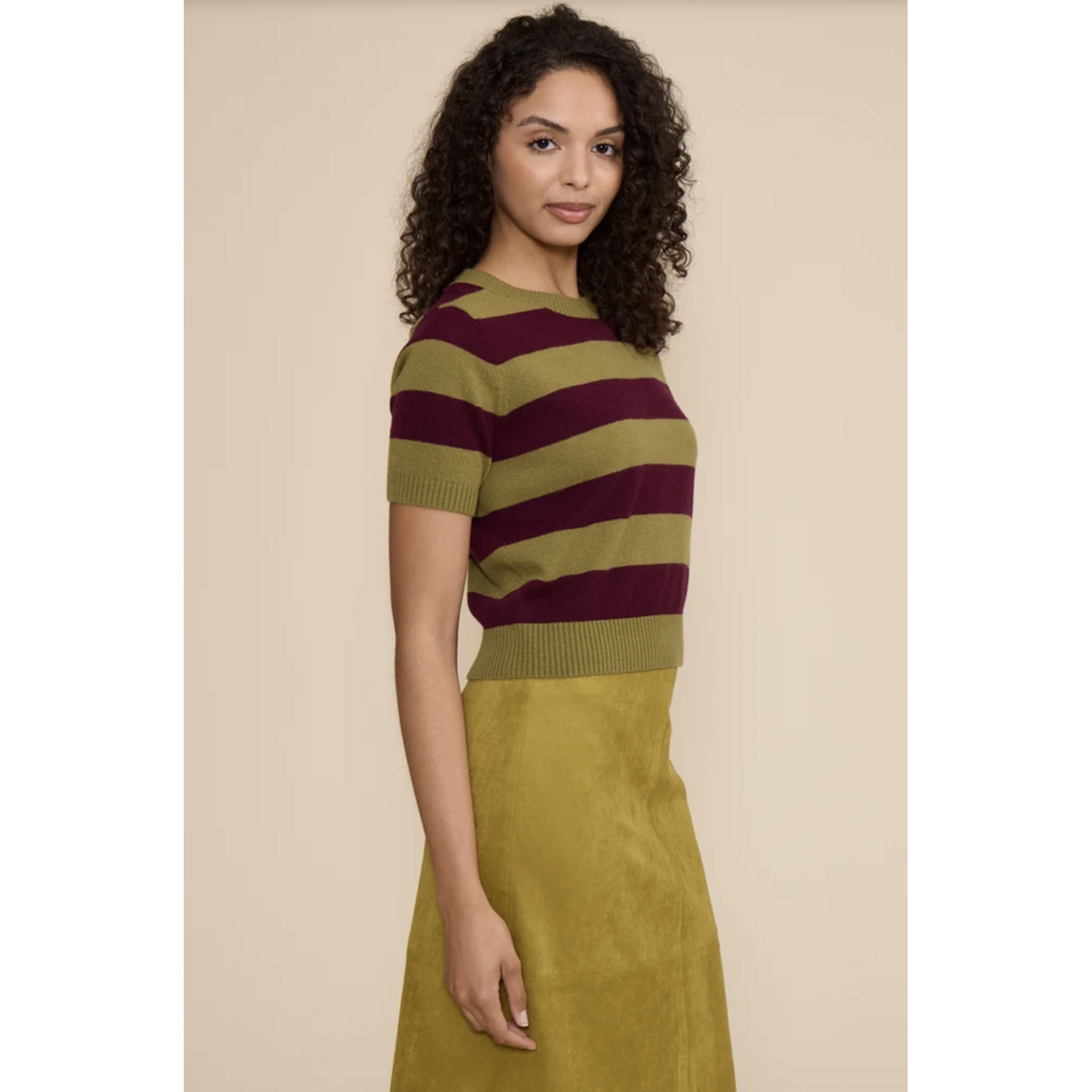 LUCY PARIS LUCY PARIS BOBBIE KNIT STRIPED TOP