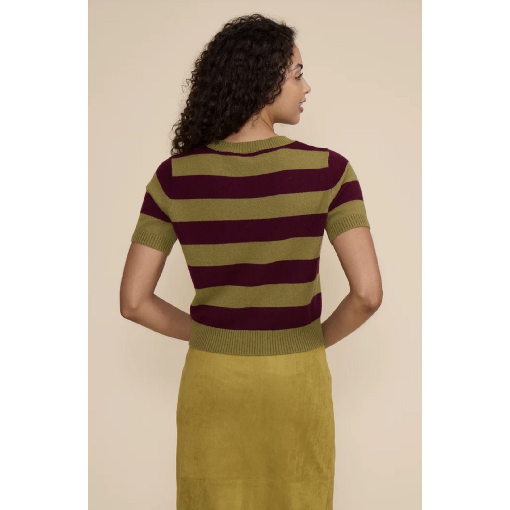 LUCY PARIS LUCY PARIS BOBBIE KNIT STRIPED TOP