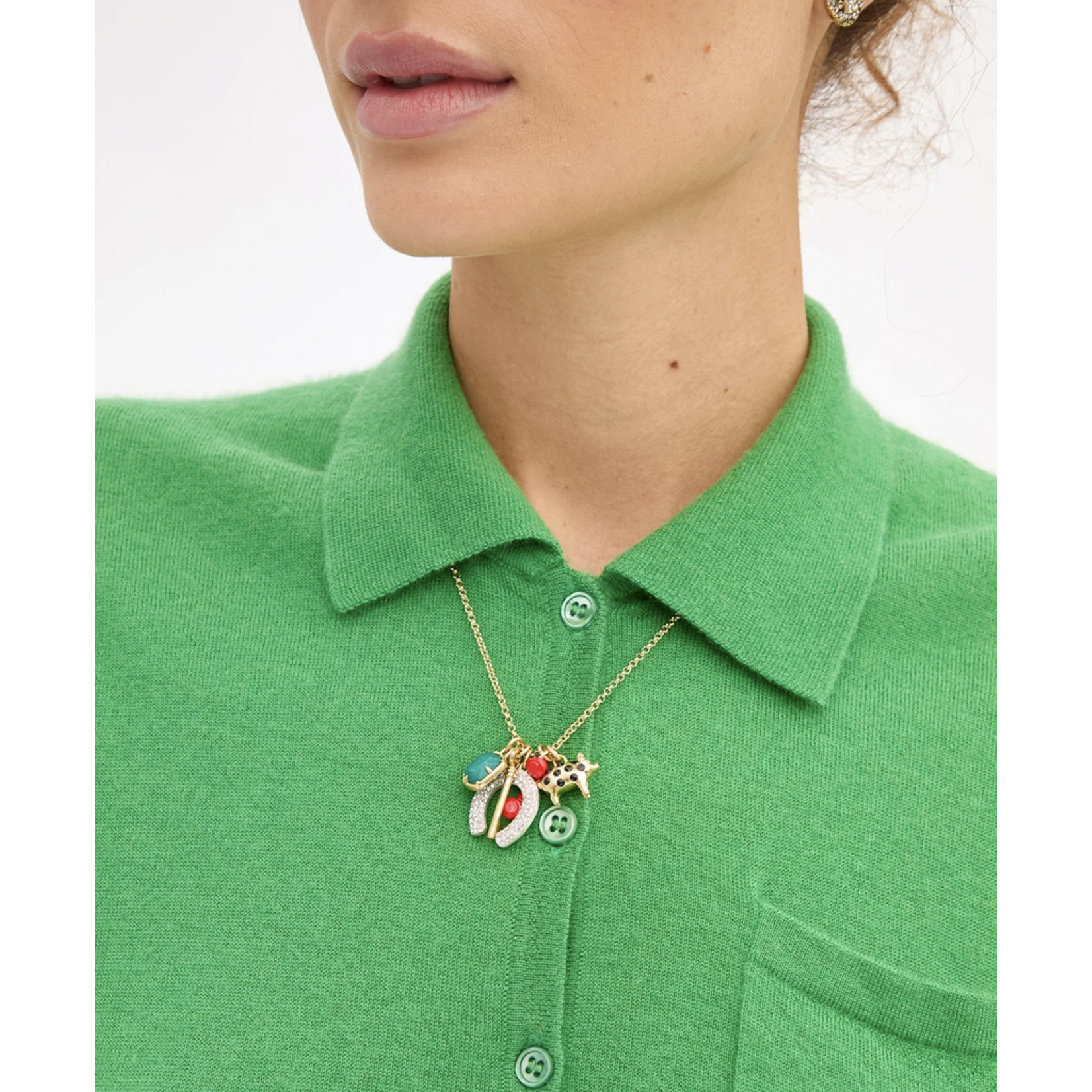 CLARE V. CLARE V. GIGI CHARM NECKLACE